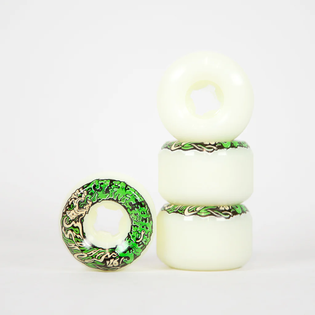 Santa Cruz - 54mm (97a) Slime Balls Vomit Mini II Skateboard Wheels - White