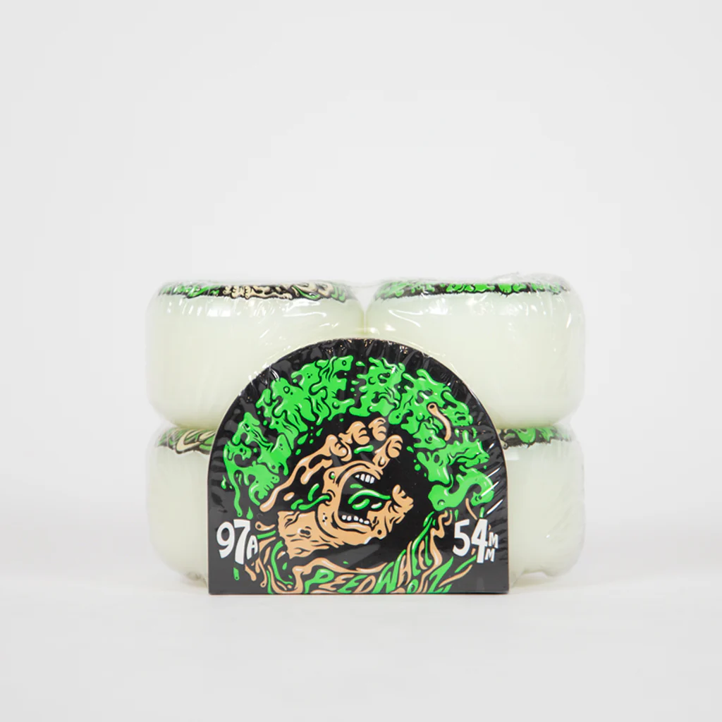 Santa Cruz - 54mm (97a) Slime Balls Vomit Mini II Skateboard Wheels - White - Image 2