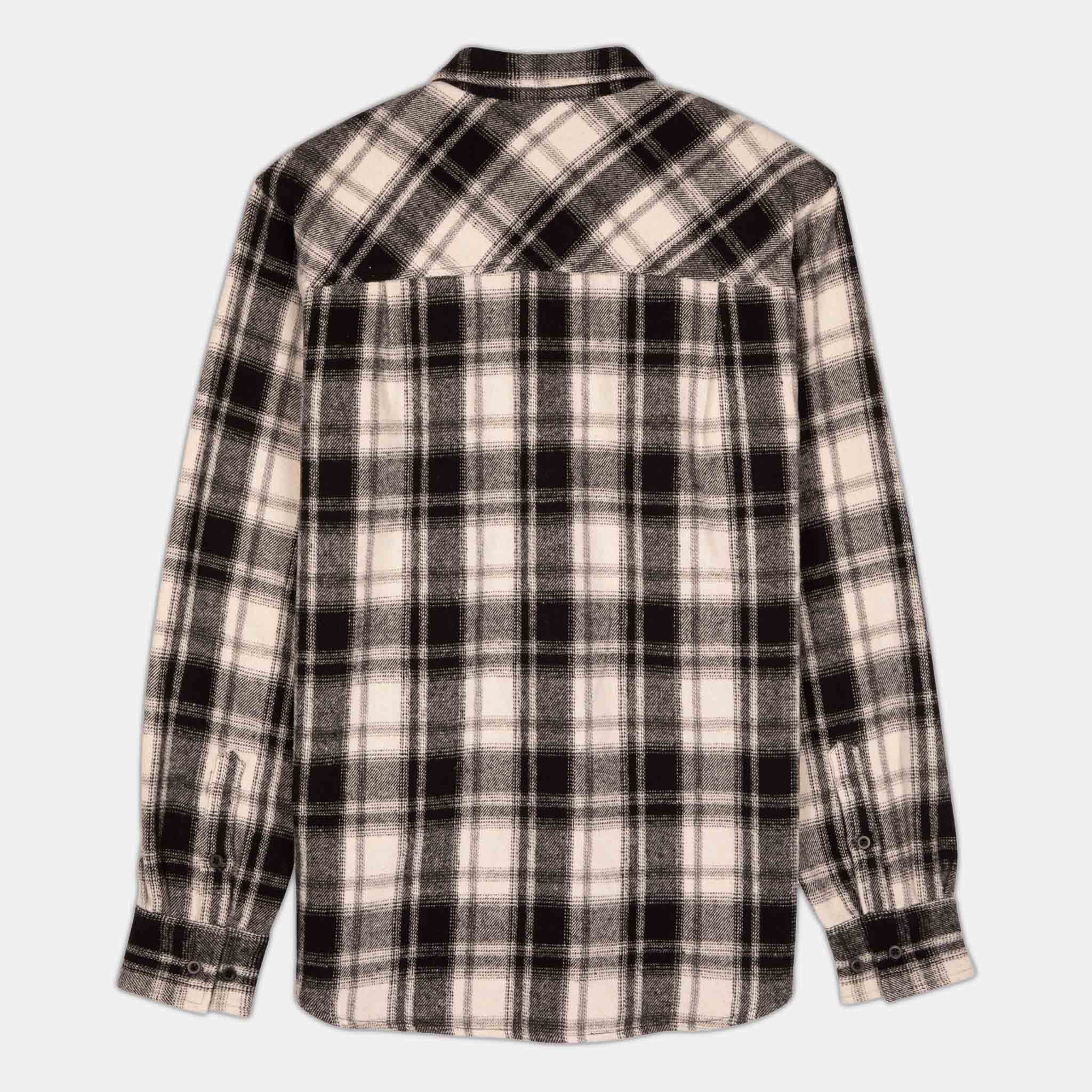 Santa Cruz - Apex Flannel Longsleeve Shirt - Black / White Check - Image 2