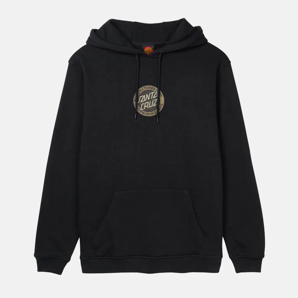 Santa Cruz - Carved MFG Front Hooded Sweatshirt - Black