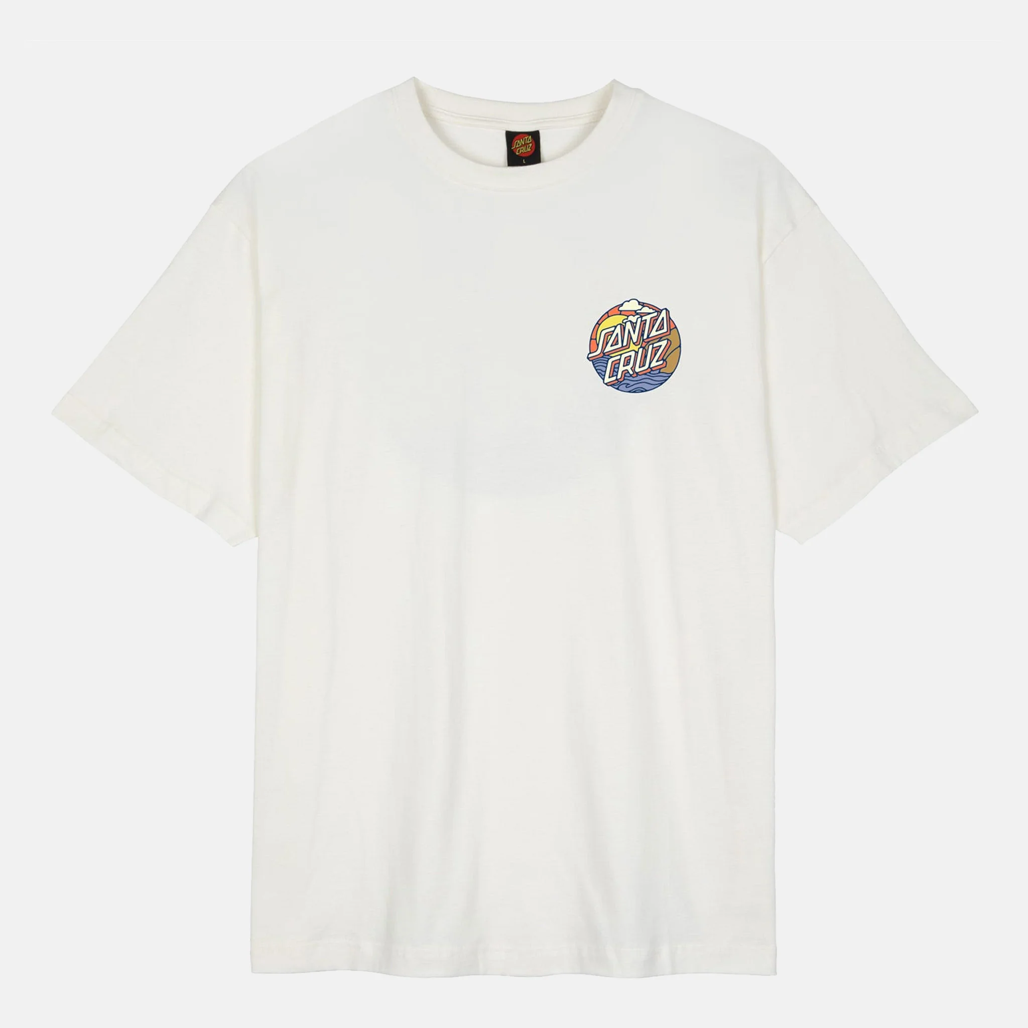 Santa Cruz - Cliff View Dot T-Shirt - Optic White - Image 2