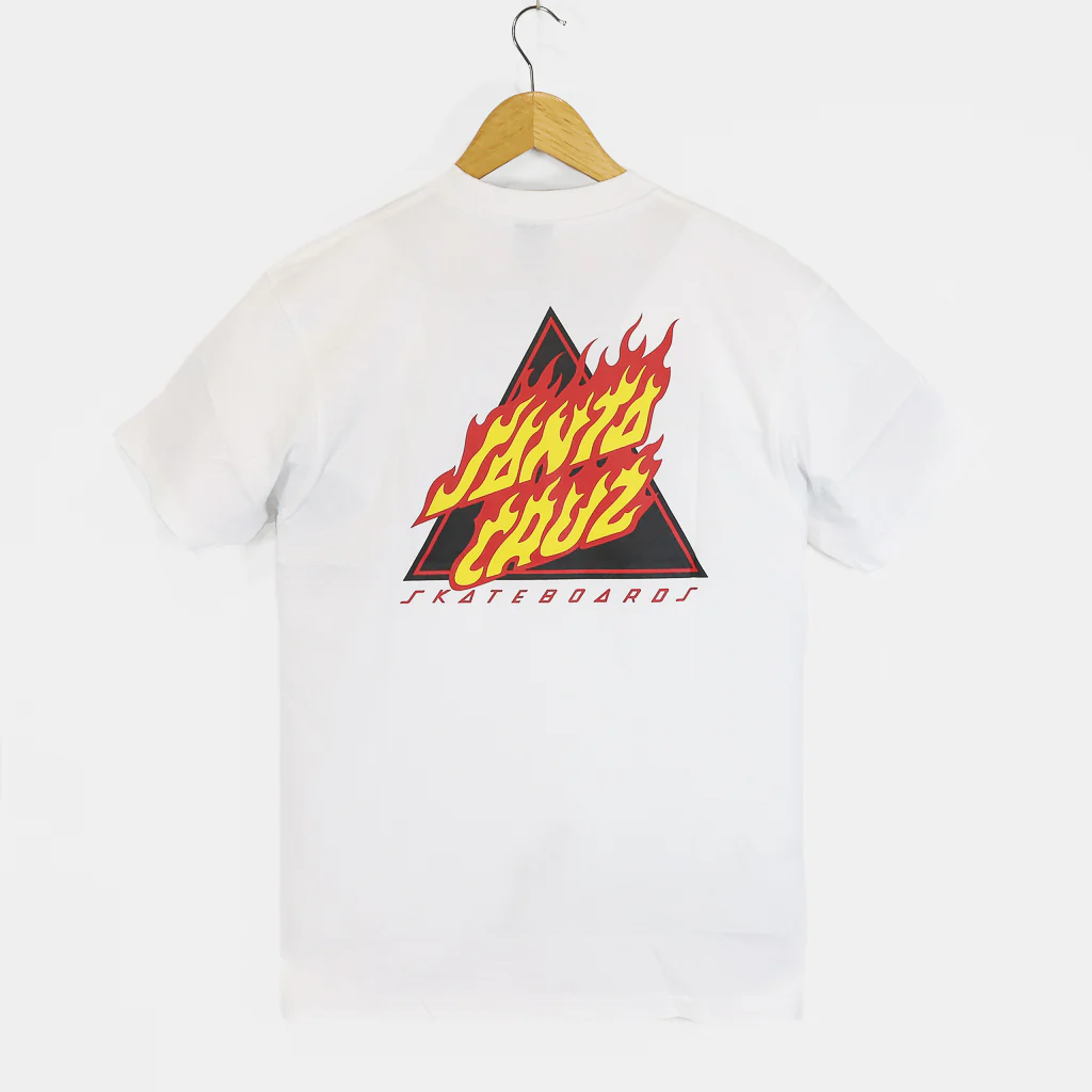 Santa Cruz - Flamed Not A Dot T-Shirt - White