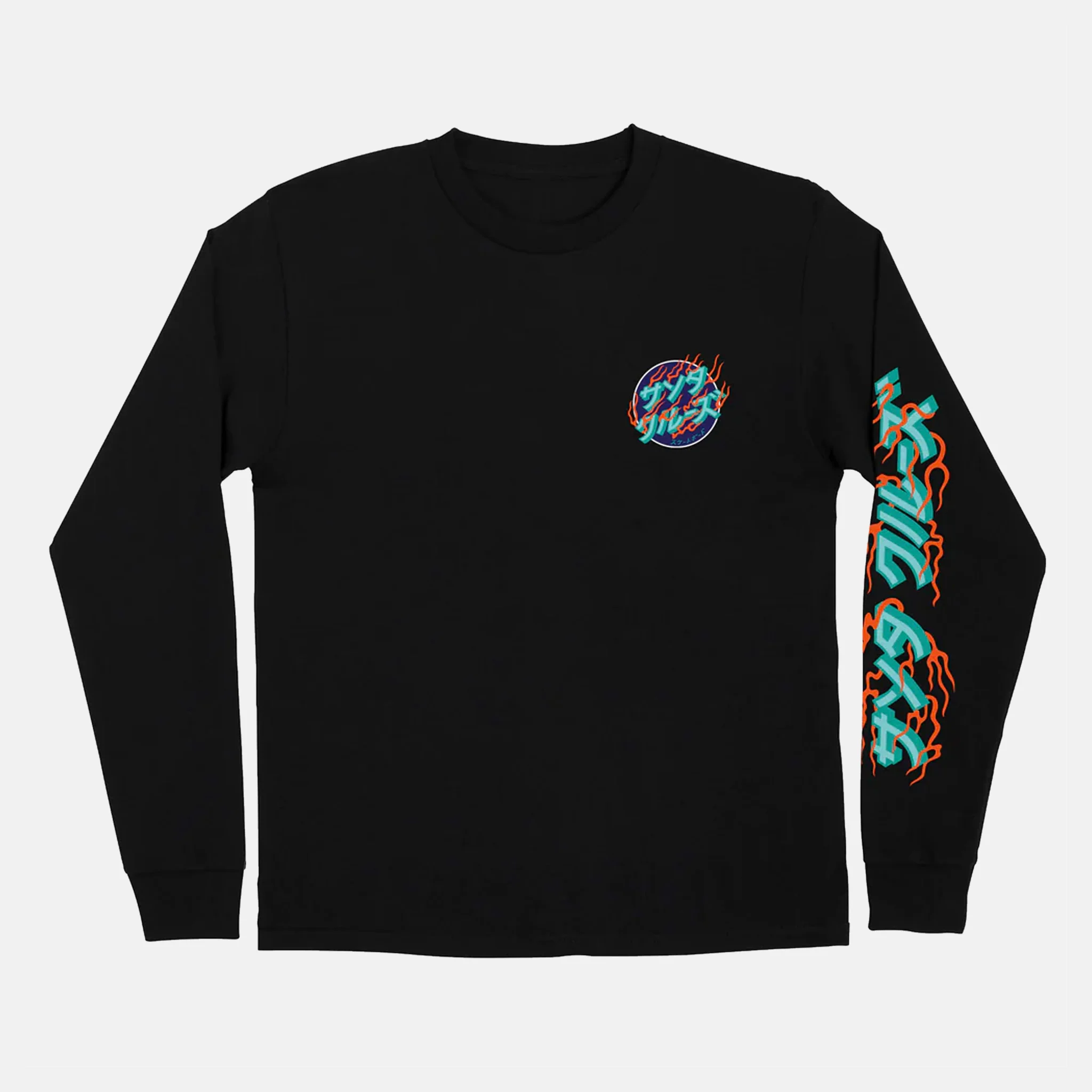 Santa Cruz - Inferno Dots Longsleeve T-Shirt - Black - Image 2