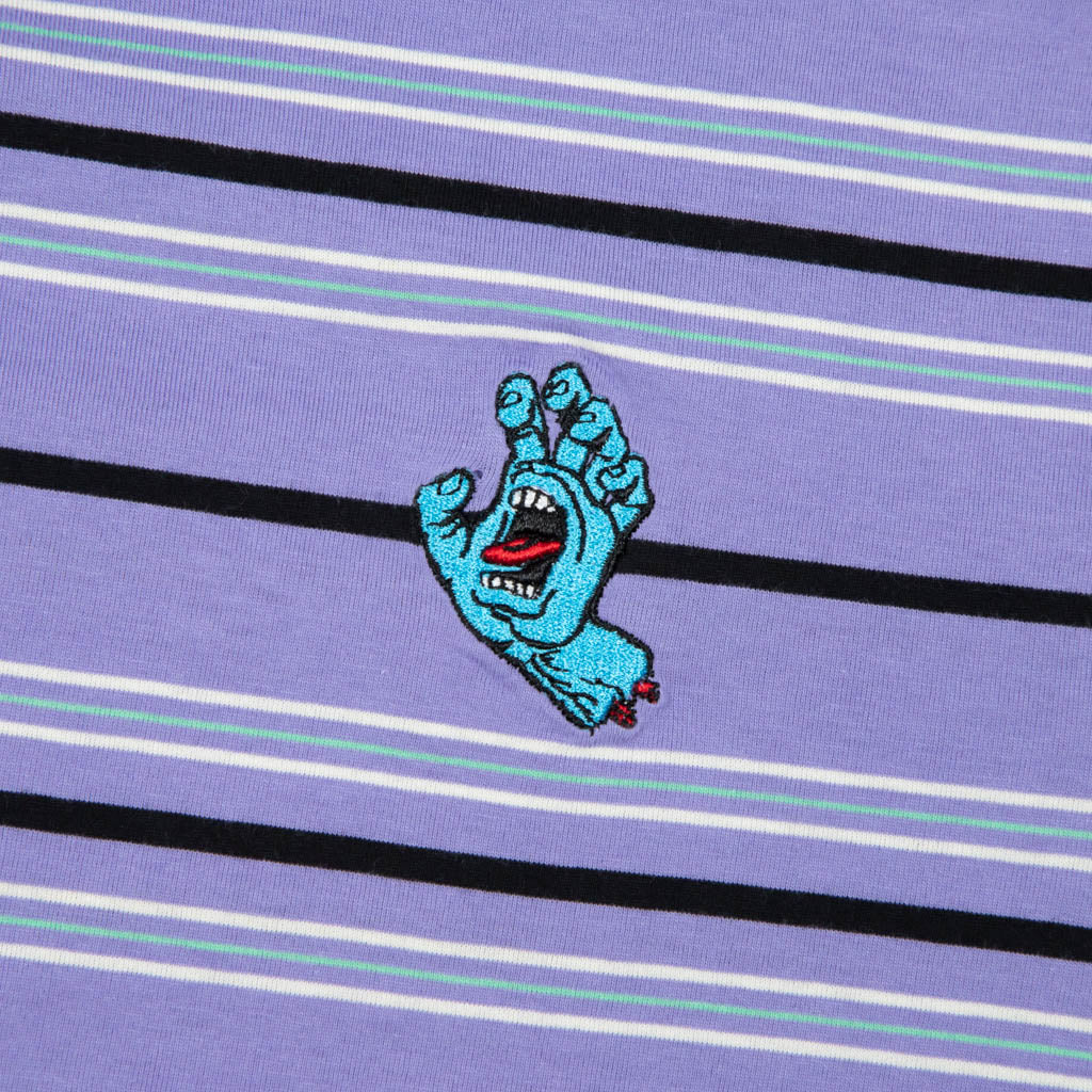 Santa Cruz - Mini Hand Stripe T-Shirt - Digital Lavender Stripe - Image 2