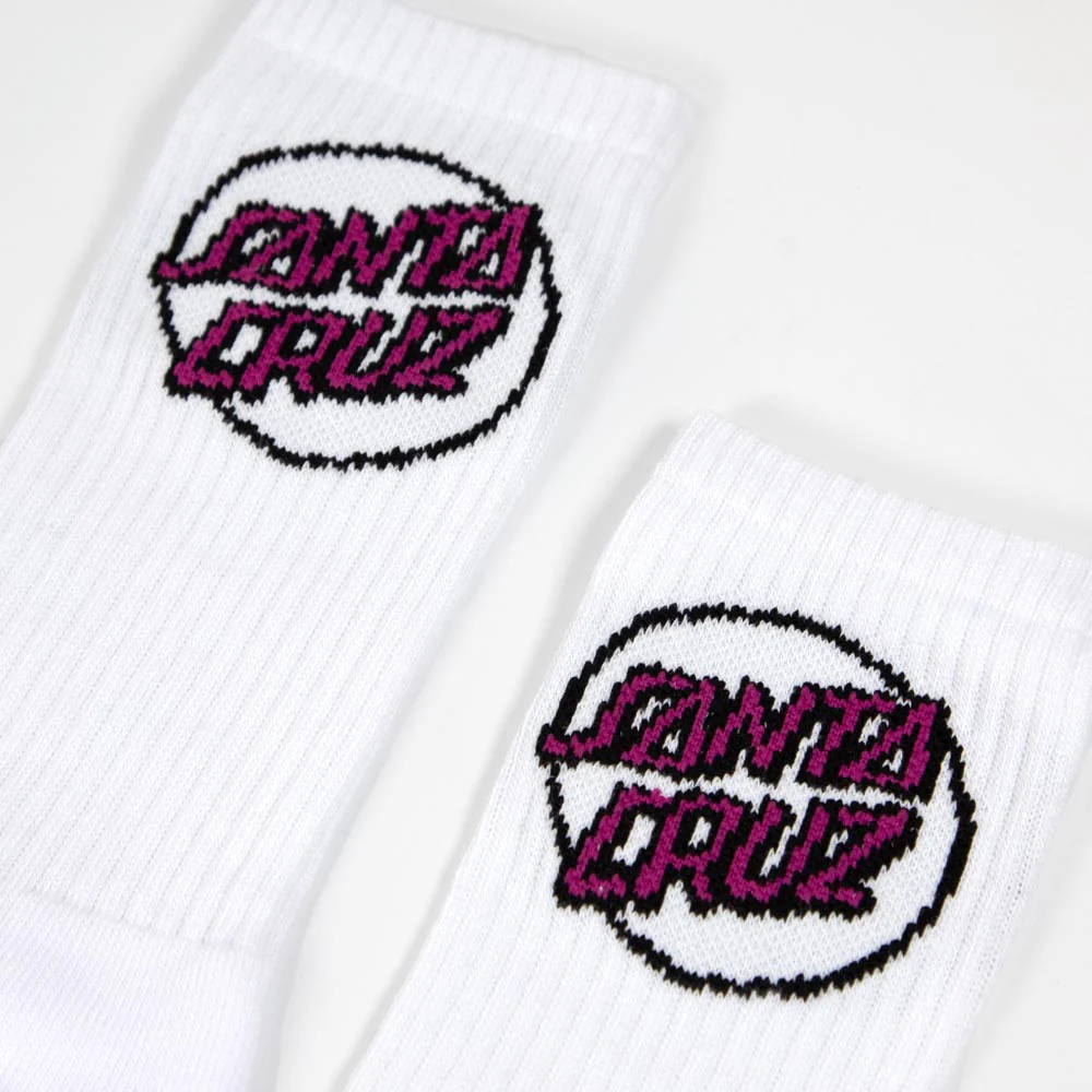 Santa Cruz - Partial Dot Socks - White - Image 2
