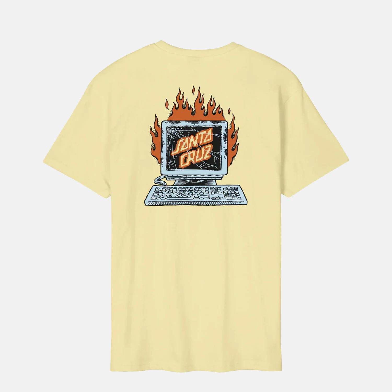 Santa Cruz - Self Destruct T-Shirt - Custard