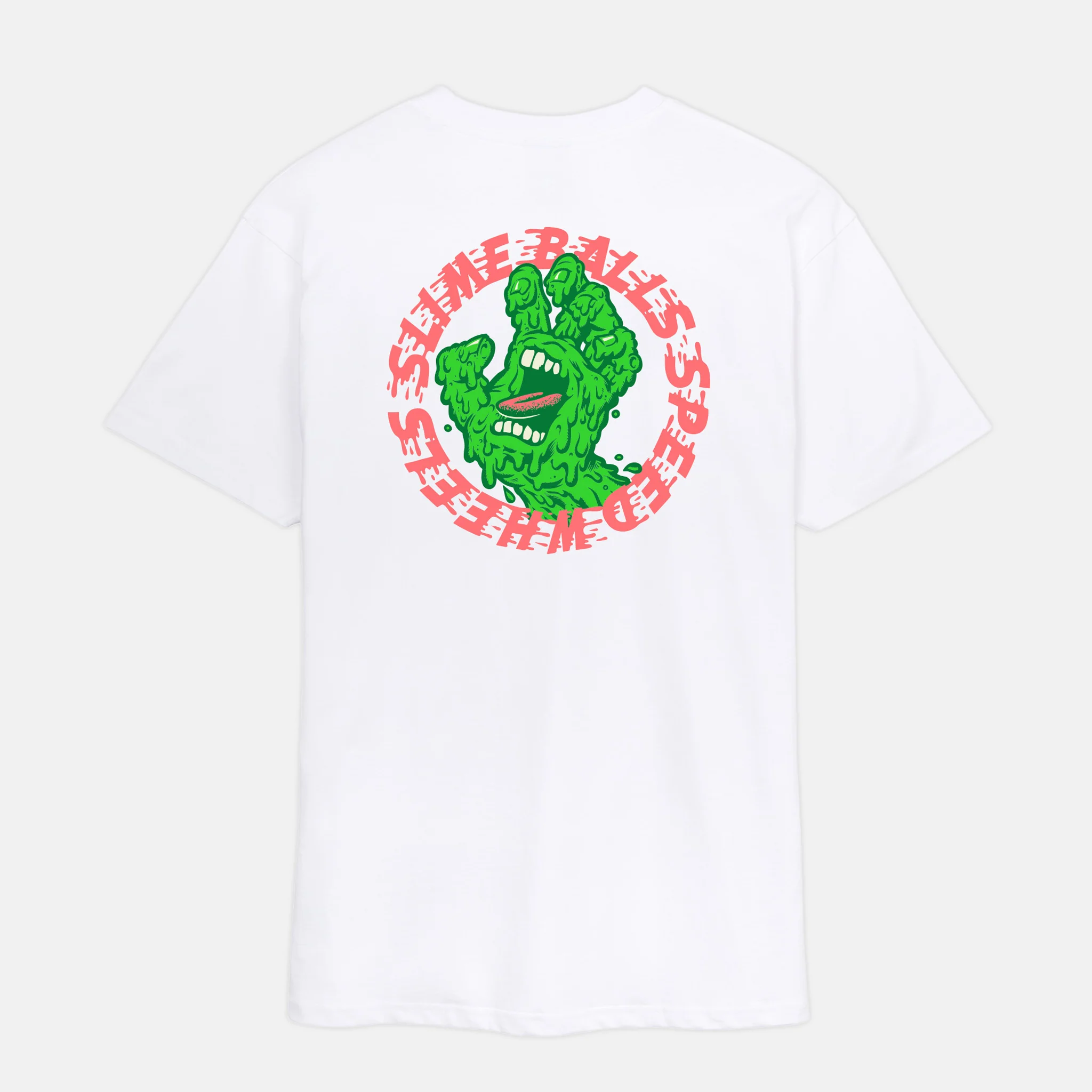 Santa Cruz - Slime Balls Hand T-Shirt - White