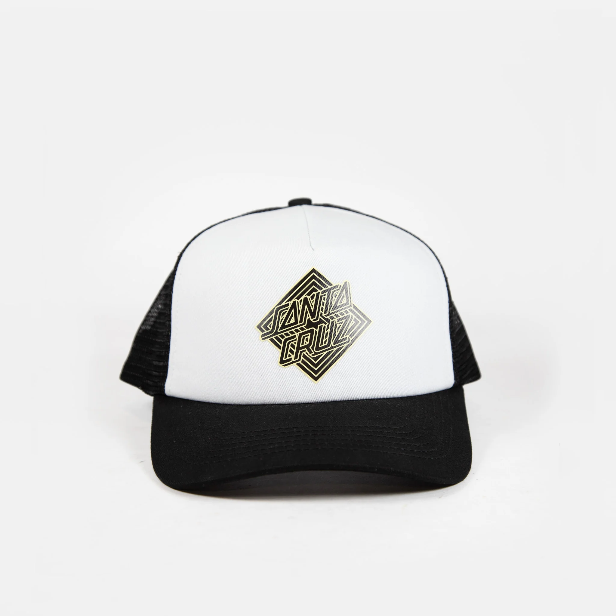 Santa Cruz - Solitaire Dot Meshback Cap - White - Image 2