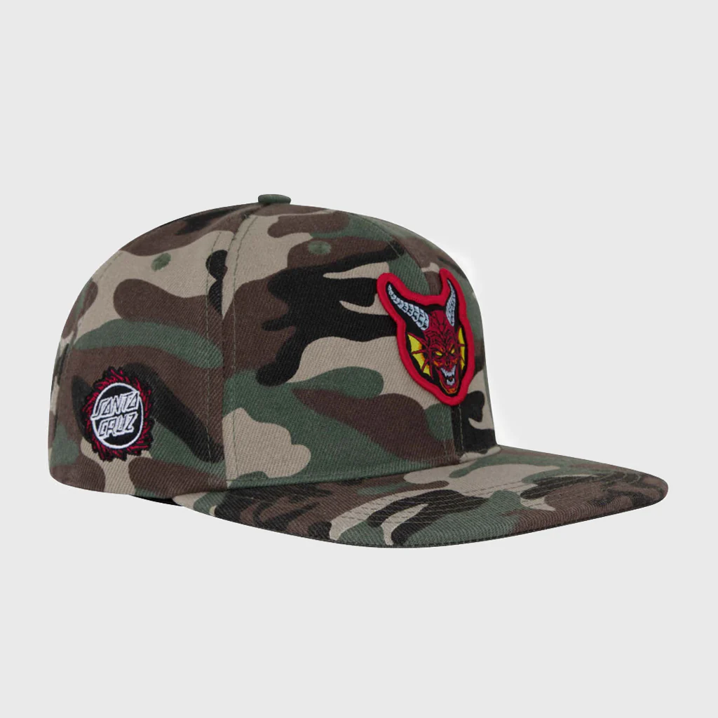 Santa Cruz - Stranger Things Hellfire Club Snapback Cap - Camo