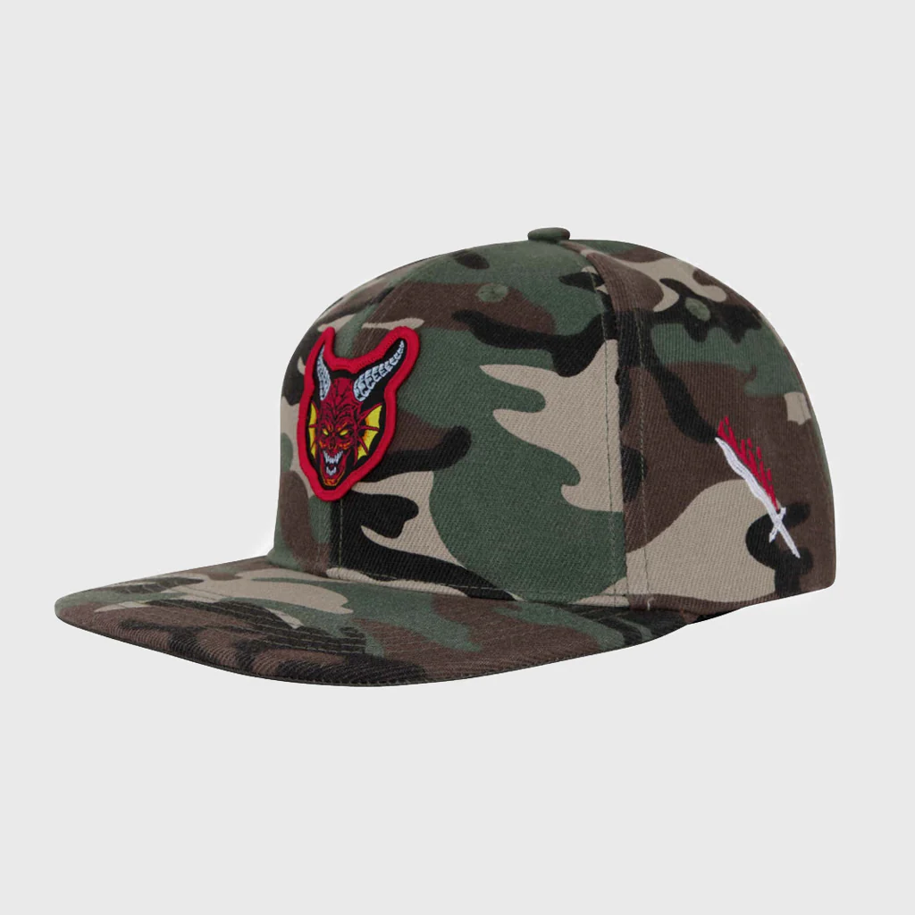 Santa Cruz - Stranger Things Hellfire Club Snapback Cap - Camo - Image 2