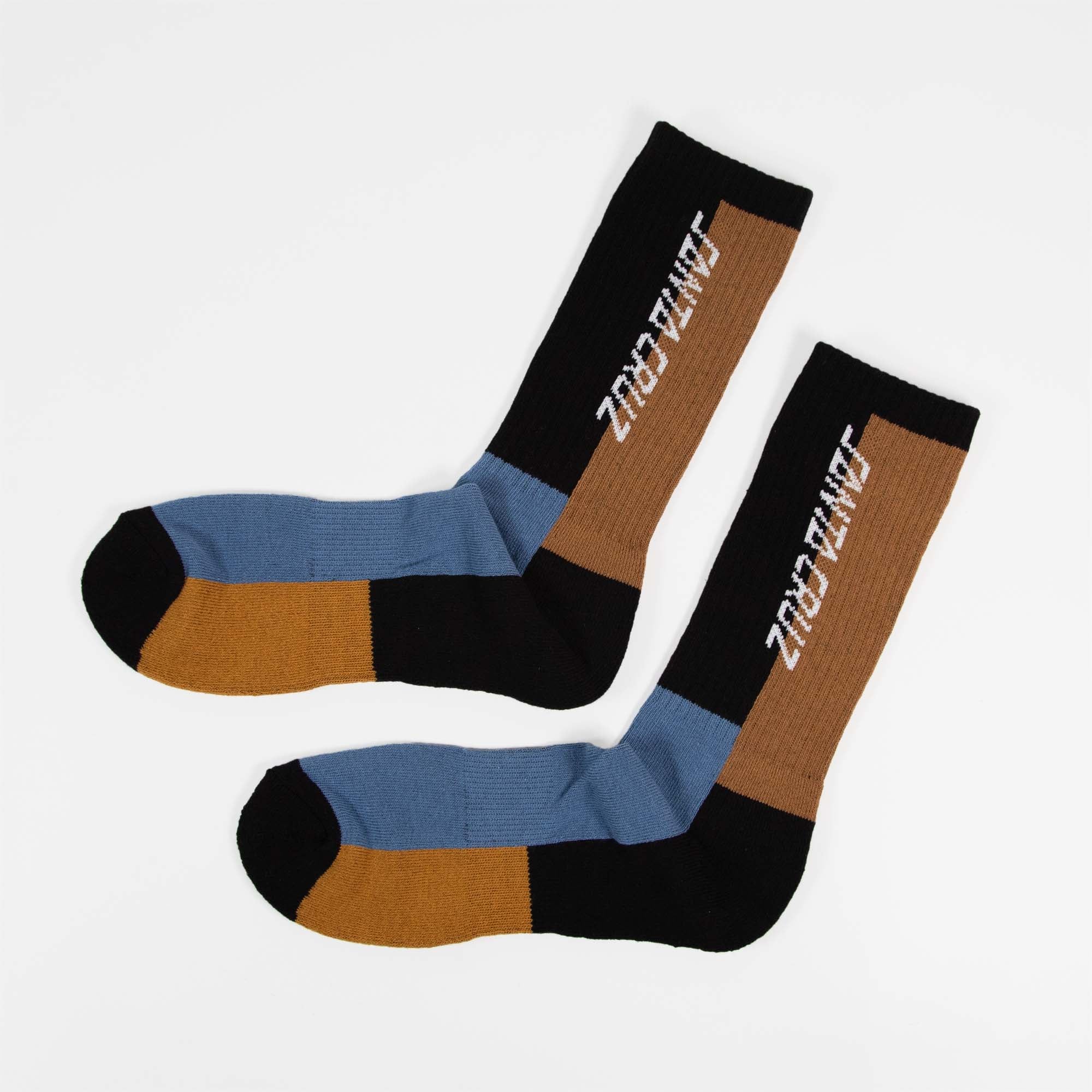 Santa Cruz - Strip Panel Socks - Black