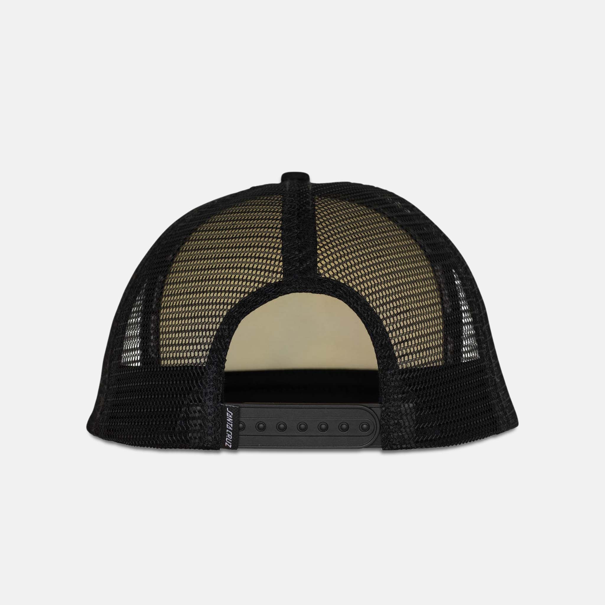 Santa Cruz - Thrasher Screaming Logo Mesh Trucker Cap - White / Black - Image 3
