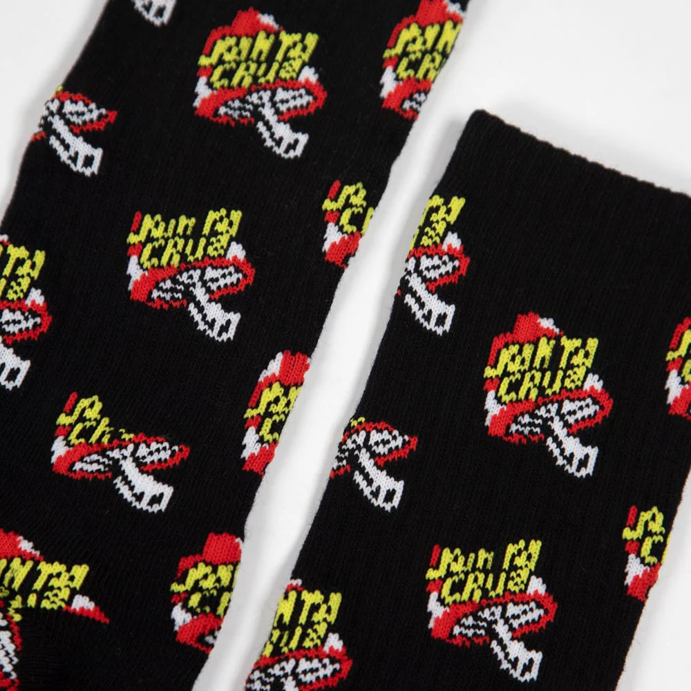Santa Cruz - Toadstool Dot Socks - Black - Image 2