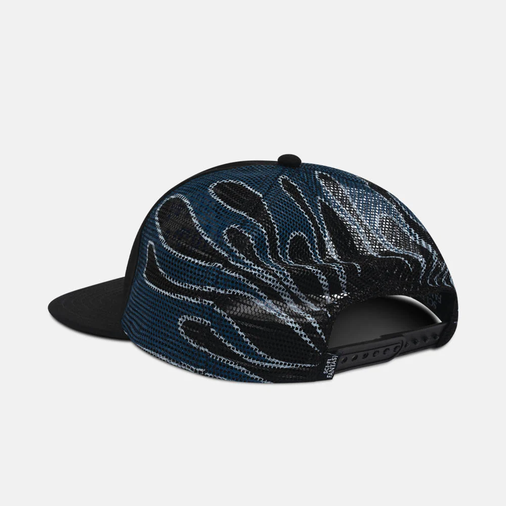 Sci-Fi Fantasy - Biker Logo Cap - Black - Image 2