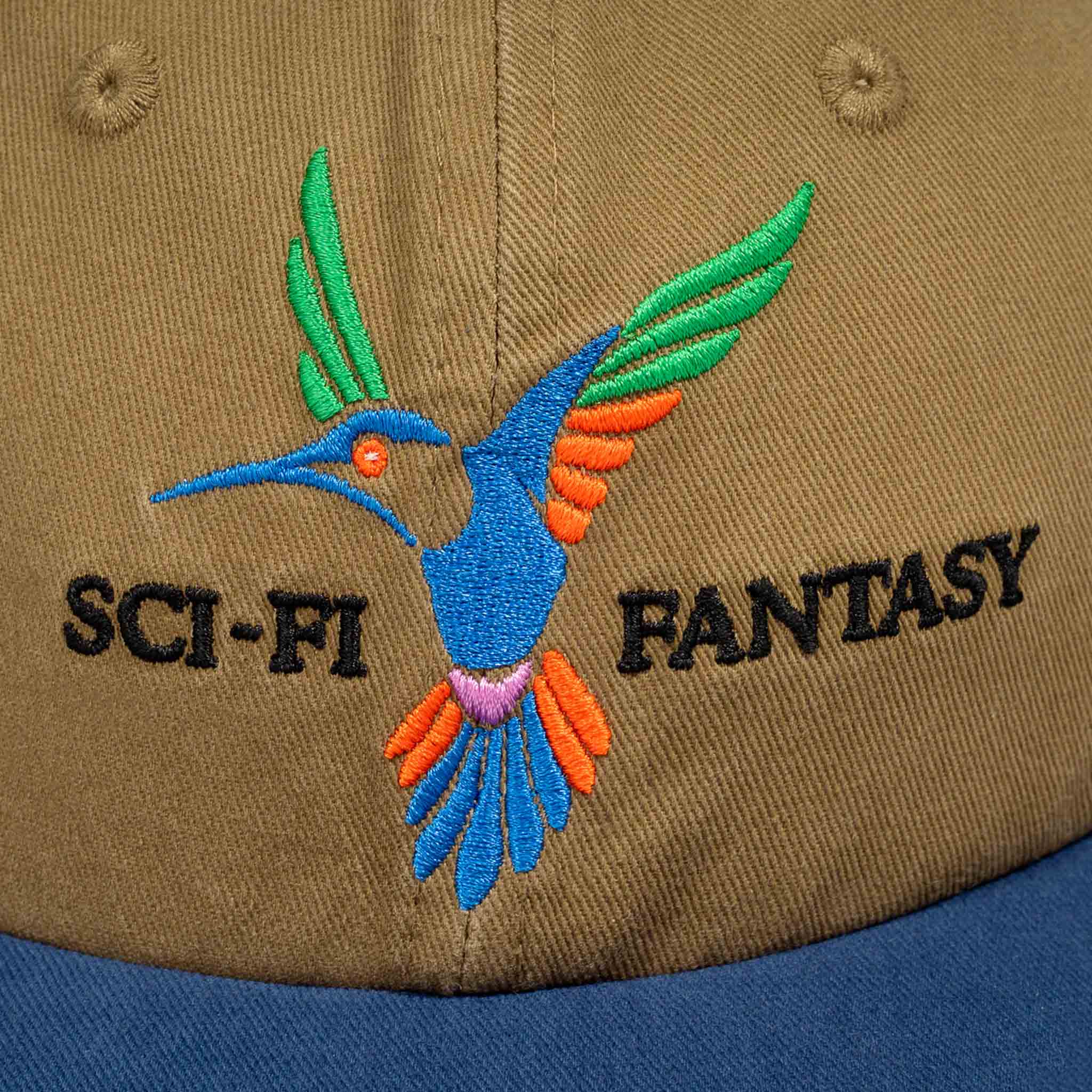 Sci-Fi Fantasy - Humming Bird Cap - Olive / Navy - Image 3