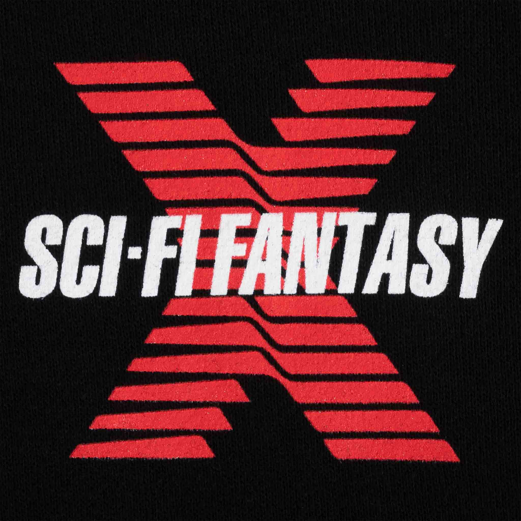 Sci-Fi Fantasy - New X Pullover Hooded Sweatshirt - Black - Image 2