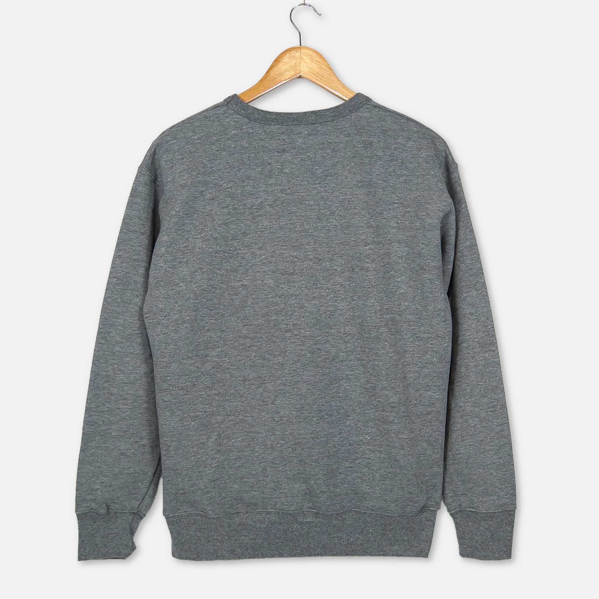 Serious Adult - Baker Boy Crewneck Sweatshirt - Grey - Image 3