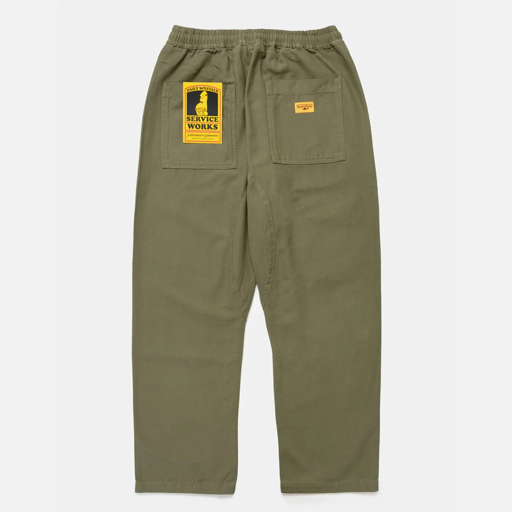 Service Works - Classic Chef Pants - Olive - Image 2
