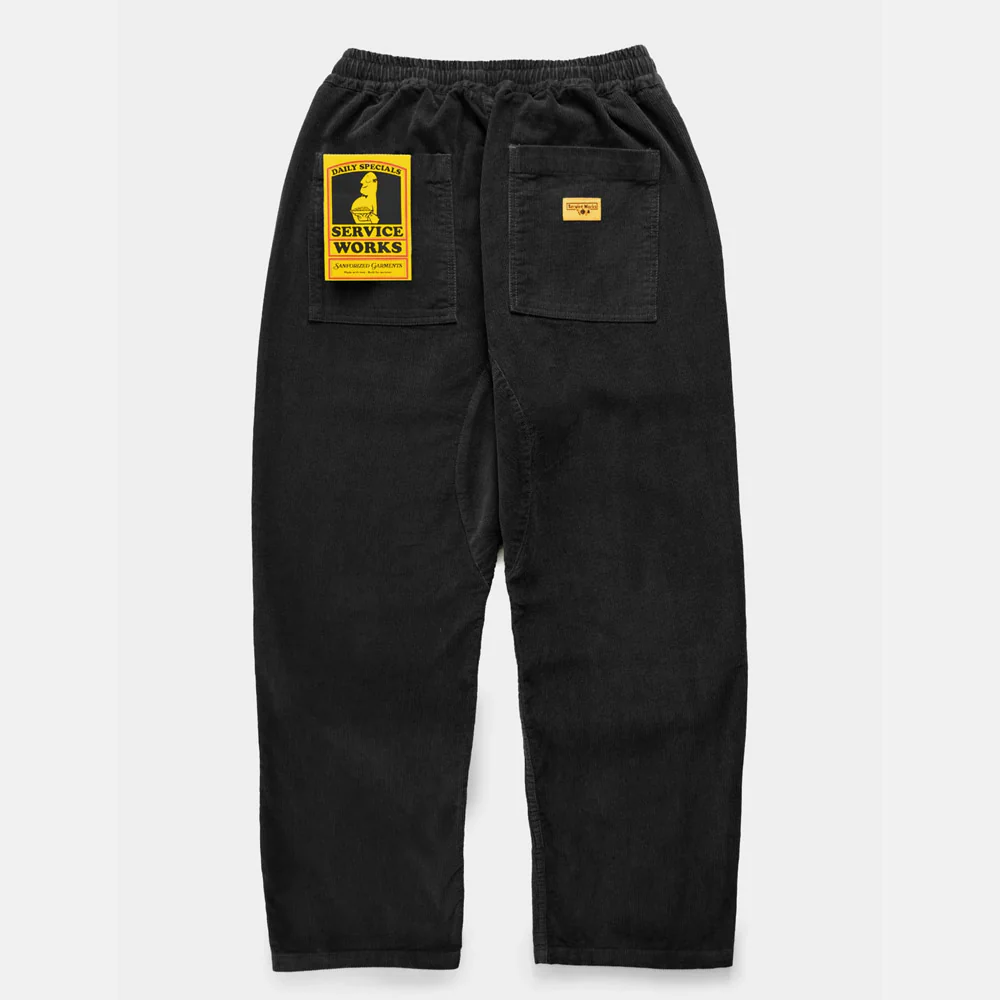 Service Works - Corduroy Chef Pants - Black - Image 2