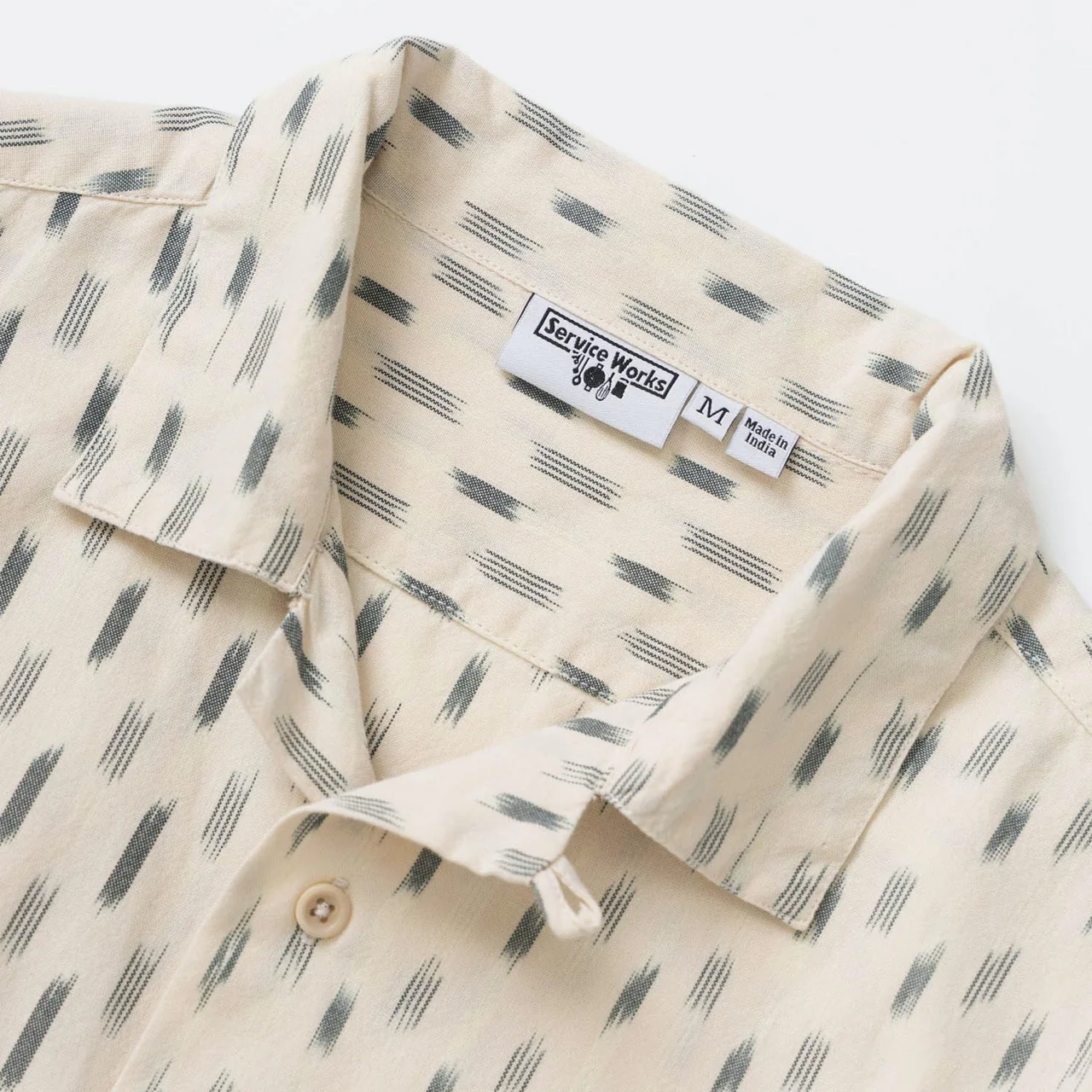 Service Works - Ikat Short Sleeve Shirt - White - Image 2