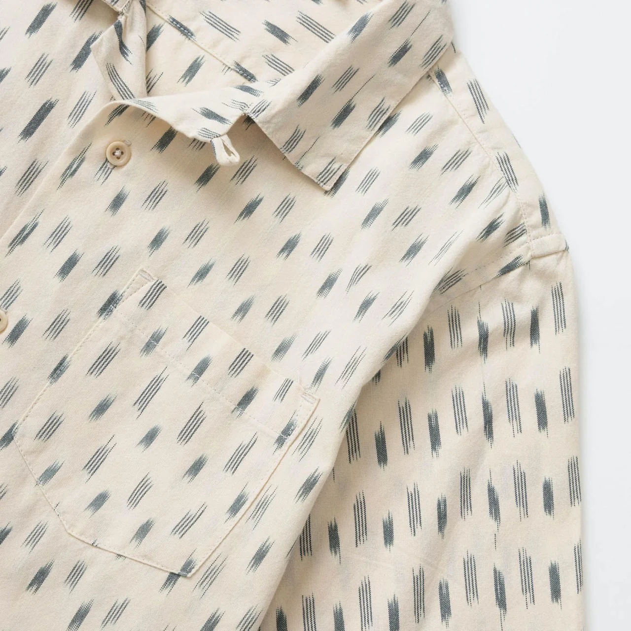 Service Works - Ikat Short Sleeve Shirt - White - Image 3