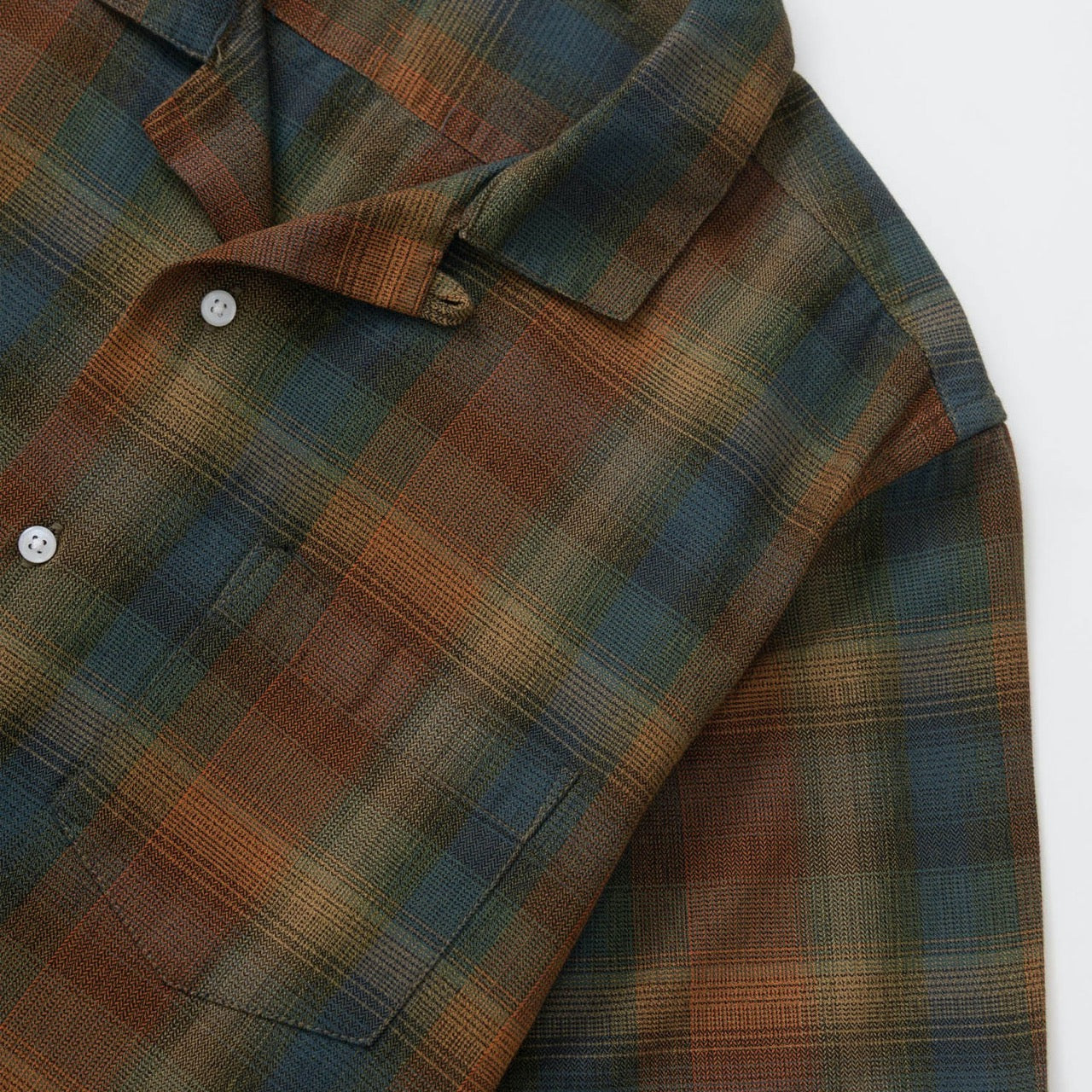 Service Works - Plaid Resort Short Sleeve Shirt - Brown - Image 3