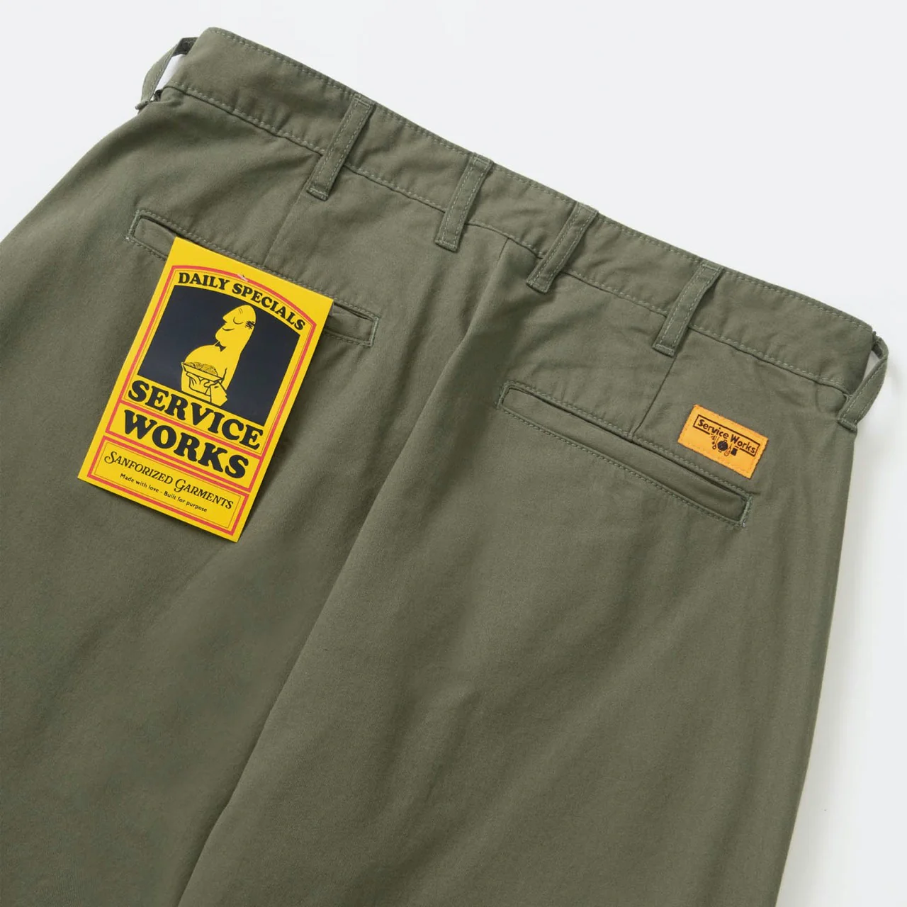 Service Works - Twill Part Timer Pants - Olive - Image 3