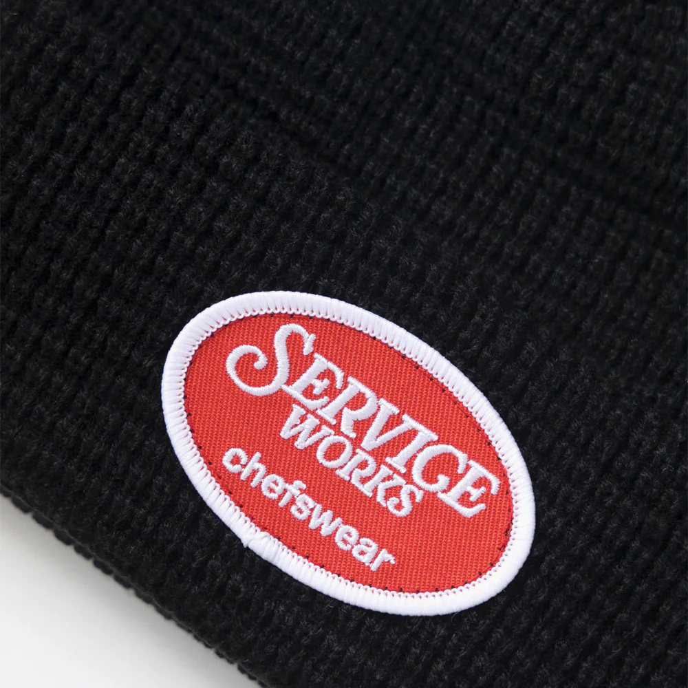 Service Works - Waffle Patch Beanie - Black - Image 2