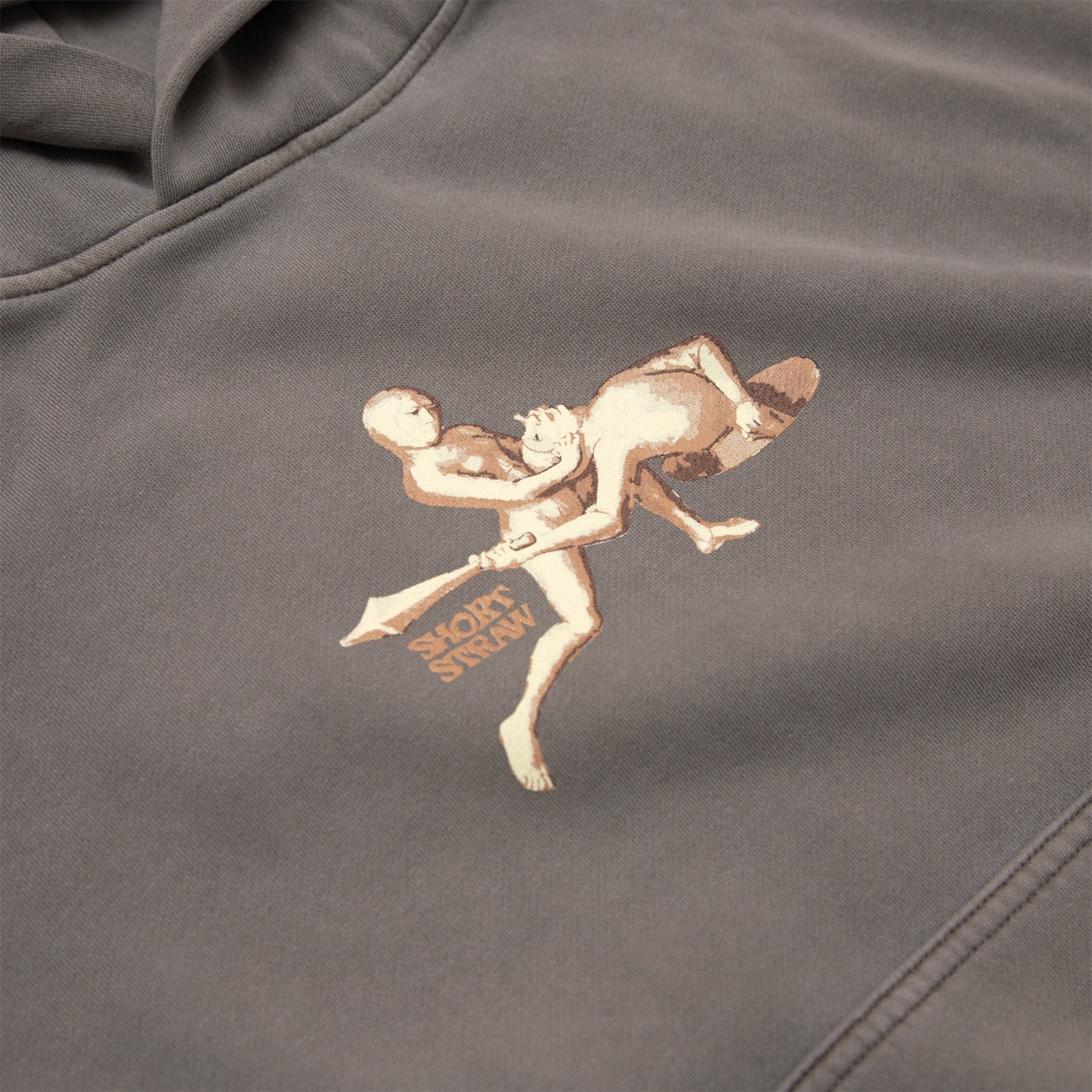 Short Straw - Divorce Hooded Pullover Enby Sweatshirt - Faded Black - Image 2