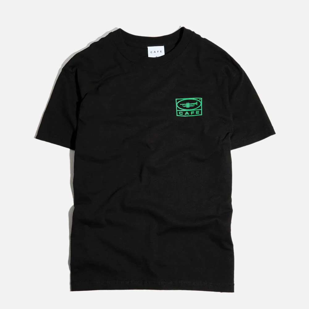 Skateboard Cafe - 45 T-Shirt - Black / Forest Green - Image 2
