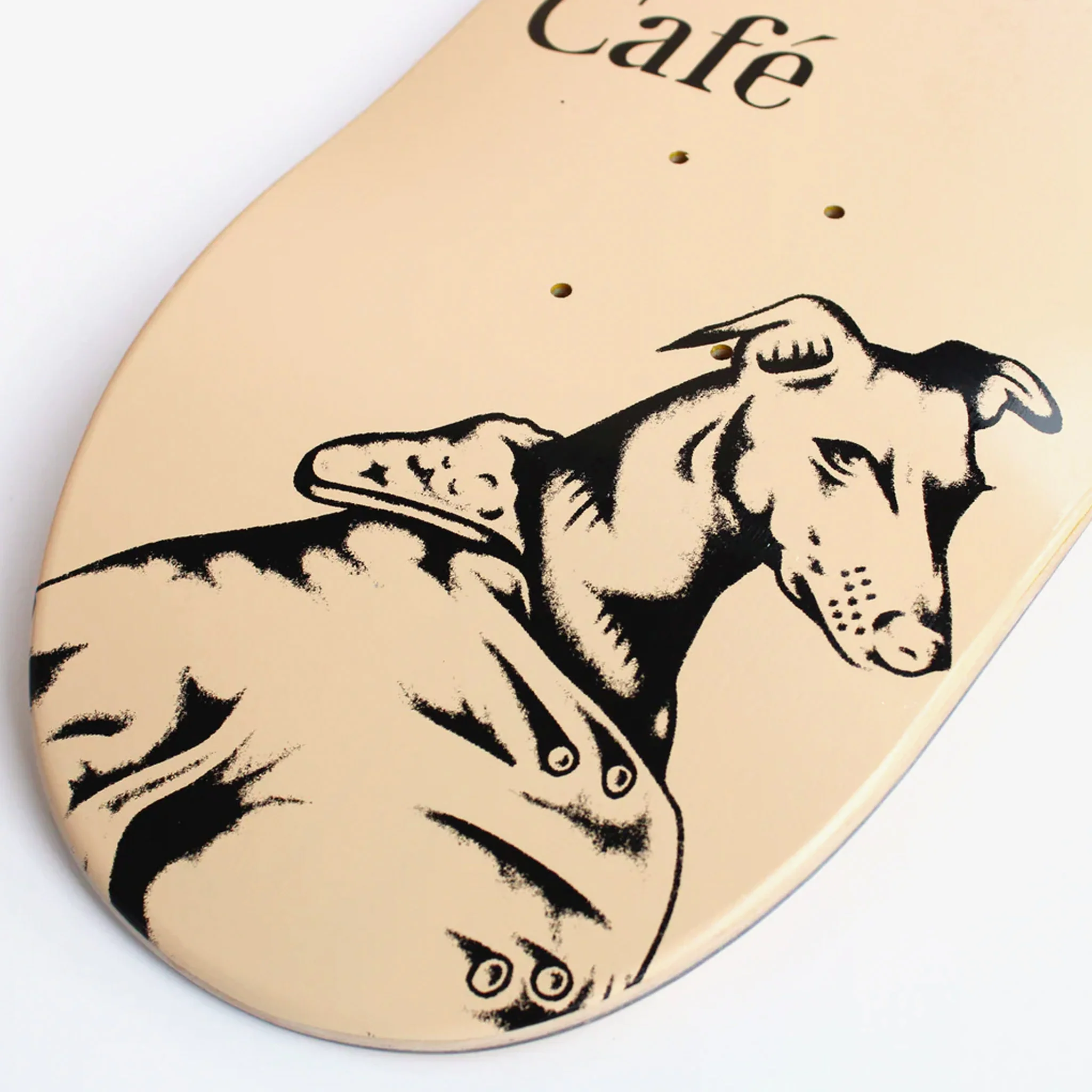 Skateboard Cafe - 8.0" Pooch Skateboard Deck - Cream - Image 2