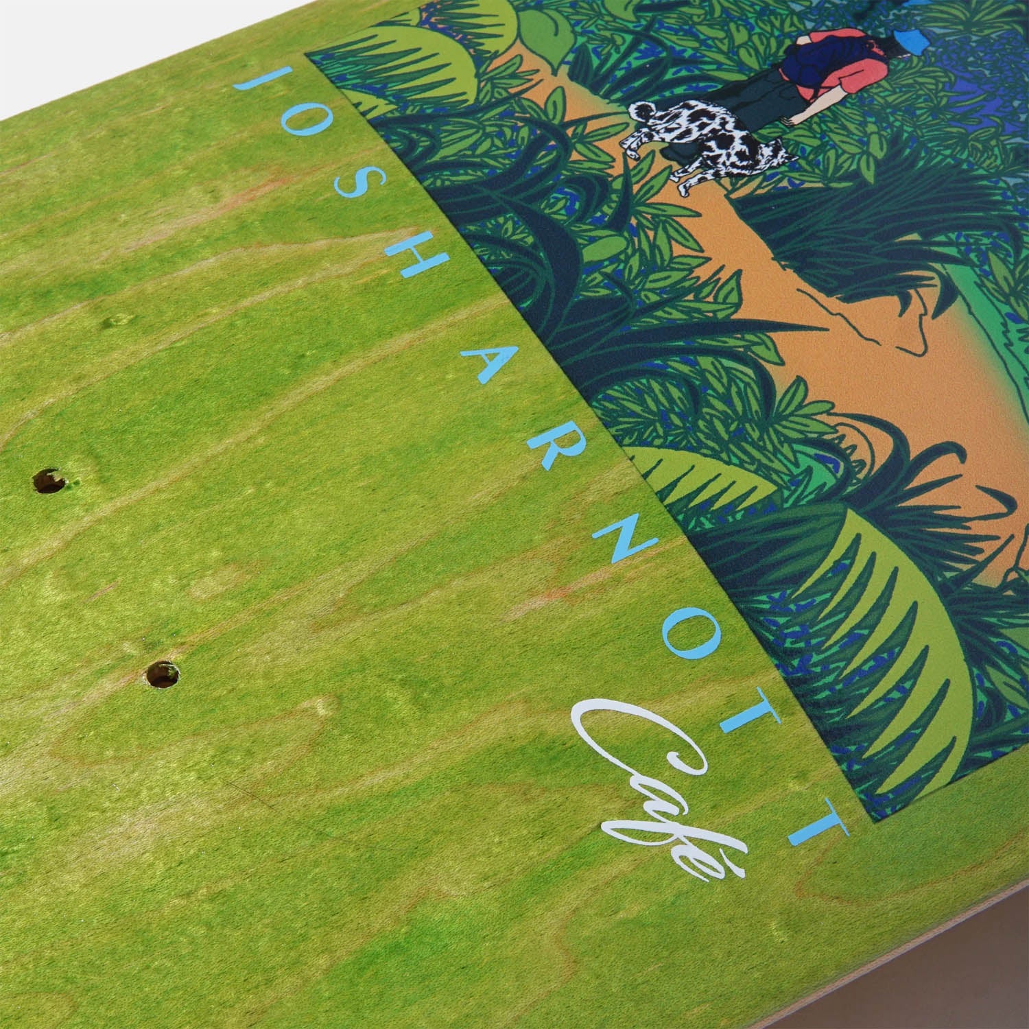 Skateboard Cafe - 8.5" Mountains Skateboard Deck - Green - Image 2