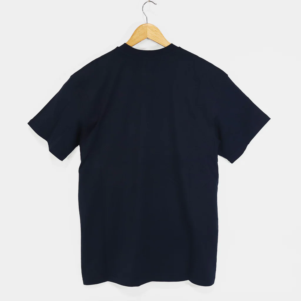 Skateboard Cafe - JLH Embroidered Wayne T-Shirt - Navy - Image 3