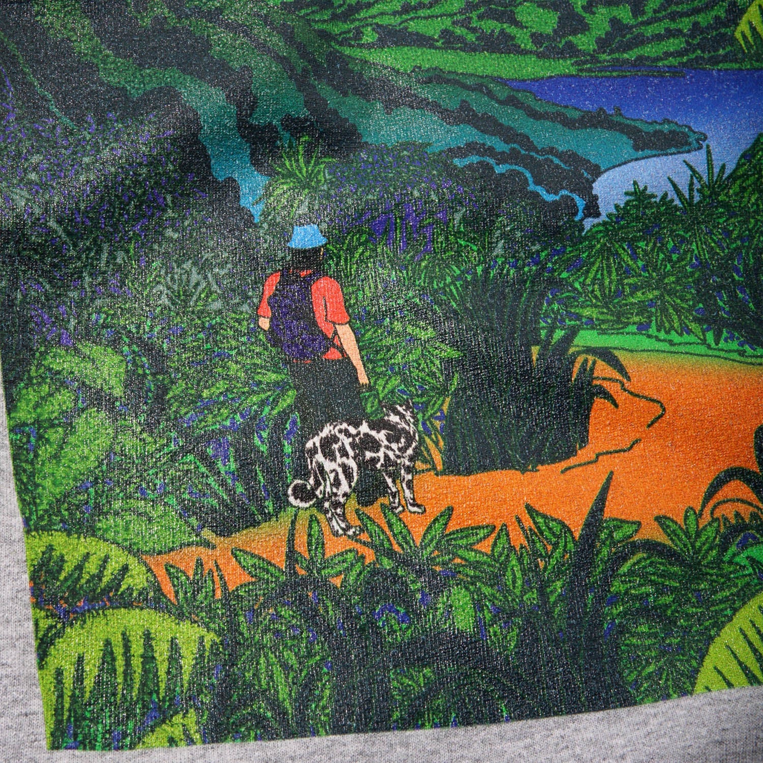 Skateboard Cafe - Mountains T-Shirt - Heather Grey - Image 2