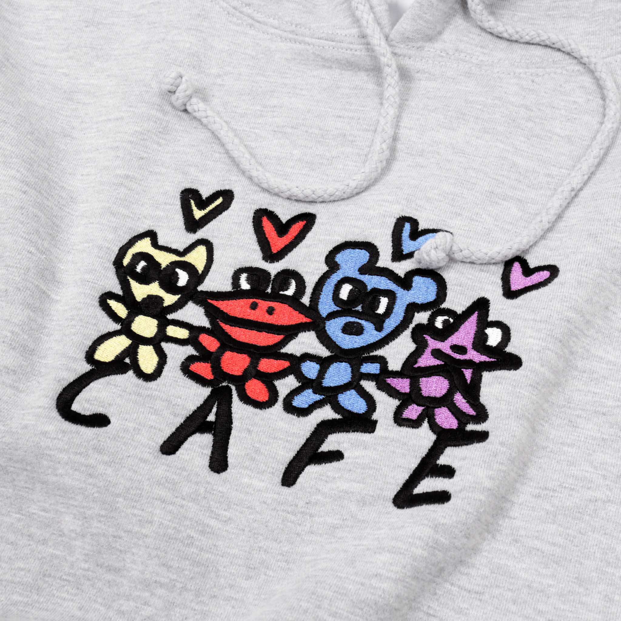 Skateboard Cafe - Pals Pullover Hooded Sweatshirt - Heather Grey - Image 2