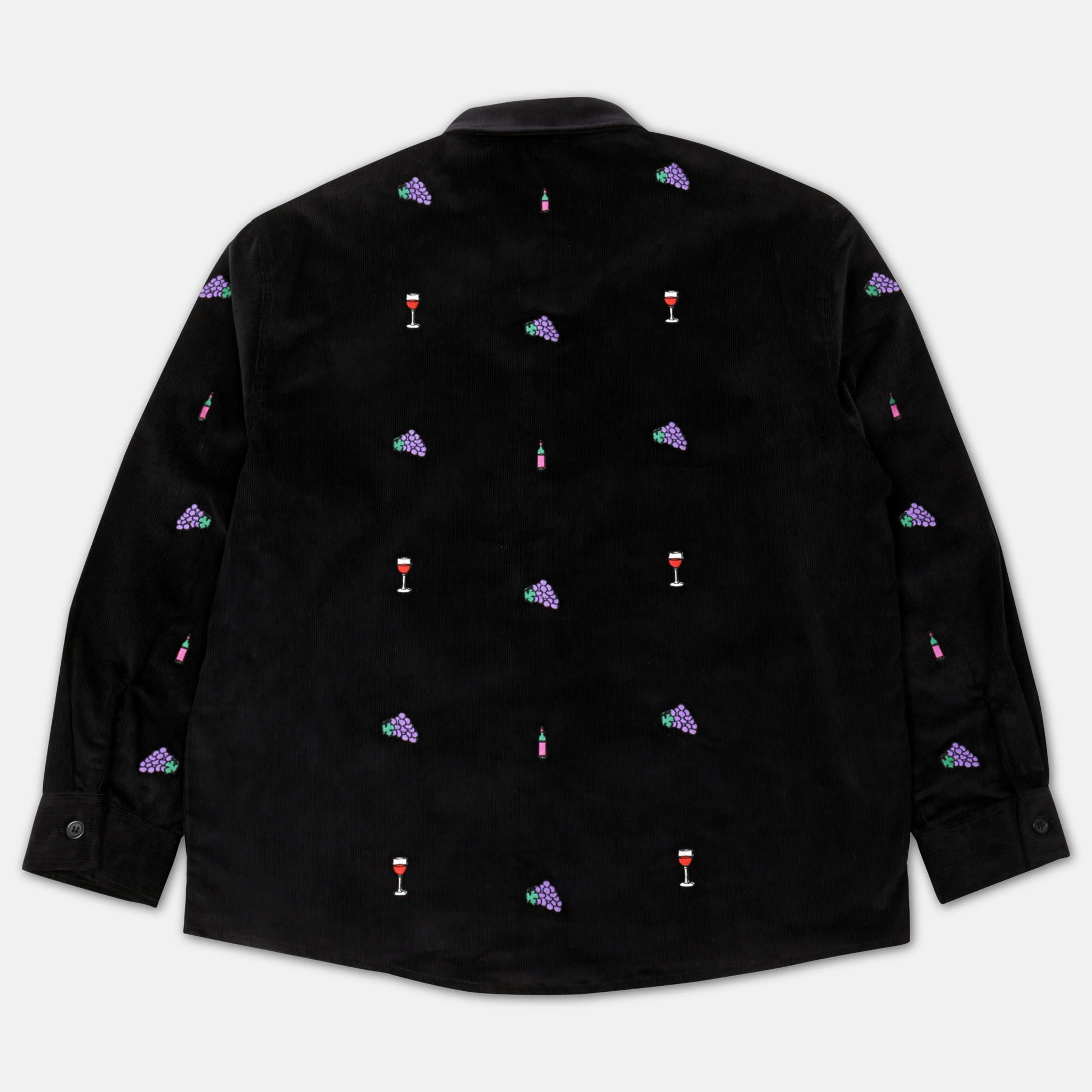 Skateboard Cafe - Vino Corduroy Longsleeve Shirt - Black - Image 3