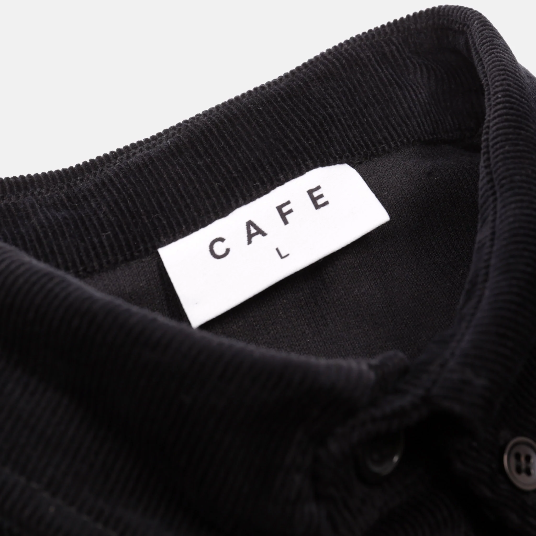 Skateboard Cafe - Vino Corduroy Longsleeve Shirt - Black - Image 4