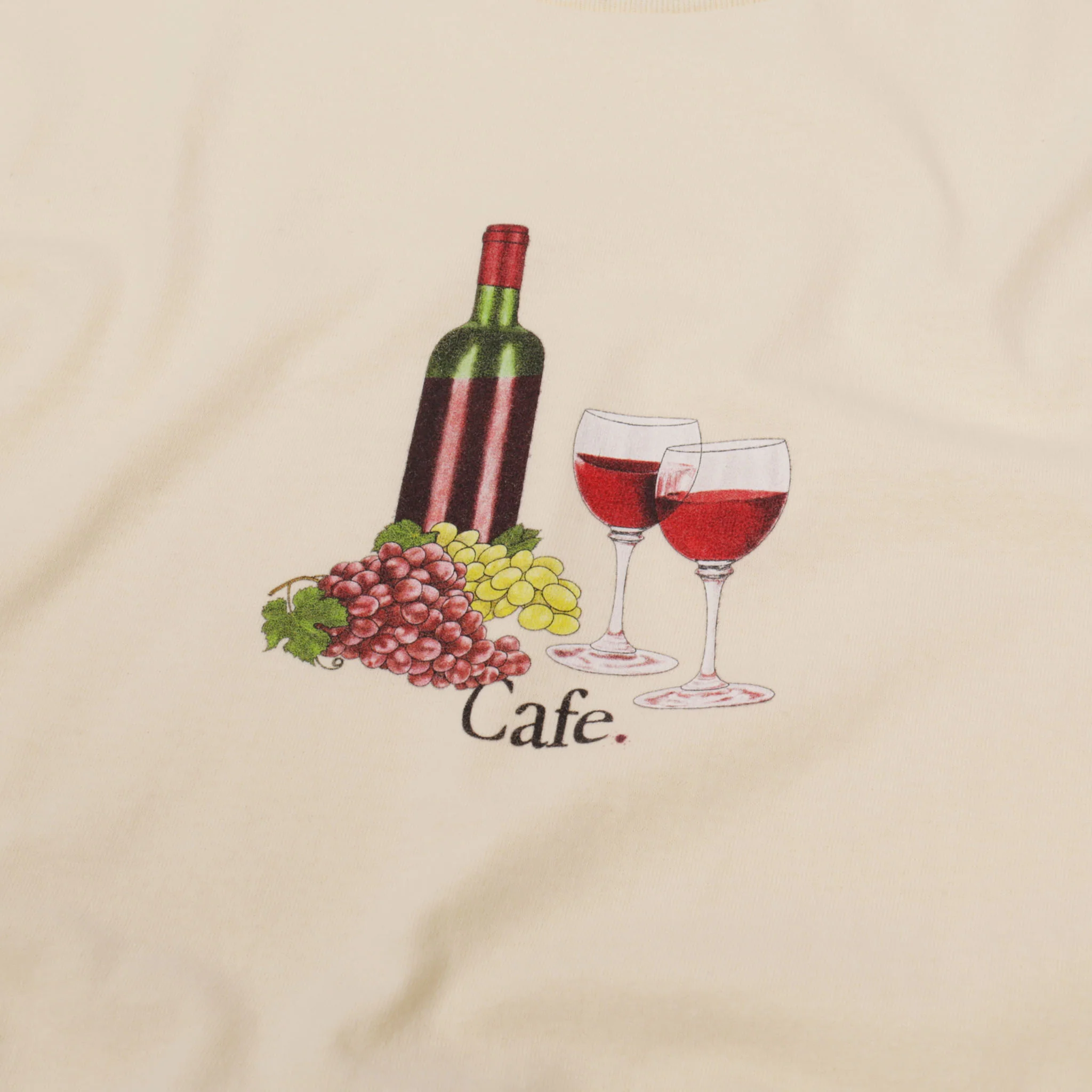 Skateboard Cafe - Vino T-Shirt - Cream - Image 2