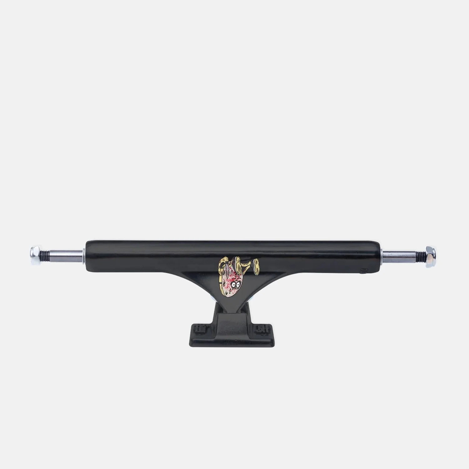 Slappy Trucks - (Pair) 10.0" ST1 Inverted Curb Killer Skateboard Trucks - Matte Black