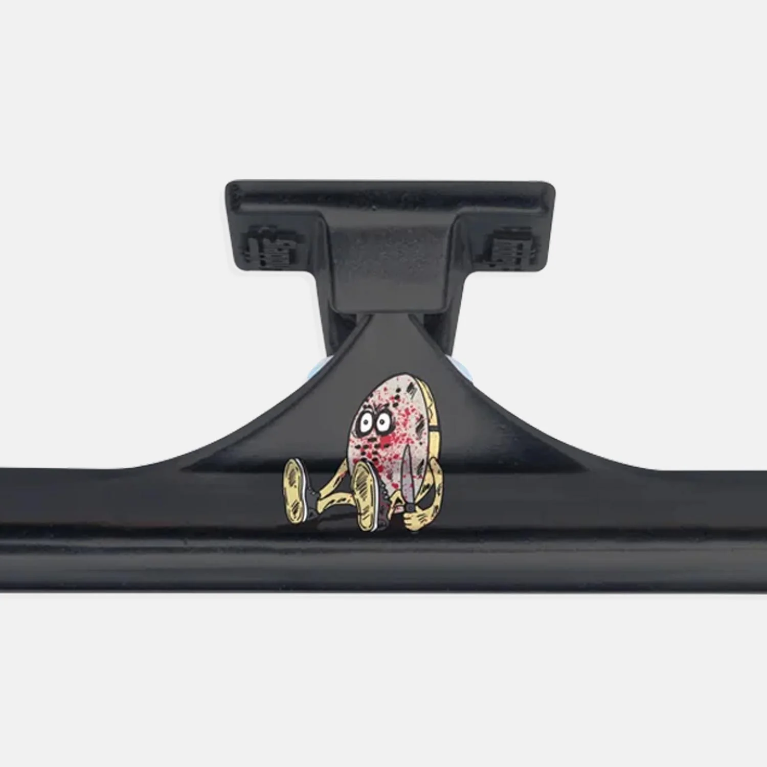 Slappy Trucks - (Pair) 10.0" ST1 Inverted Curb Killer Skateboard Trucks - Matte Black - Image 2