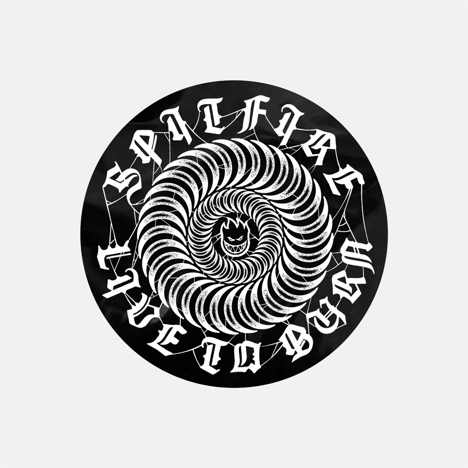 Spitfire - 4" Webbed Classic Sticker - Black