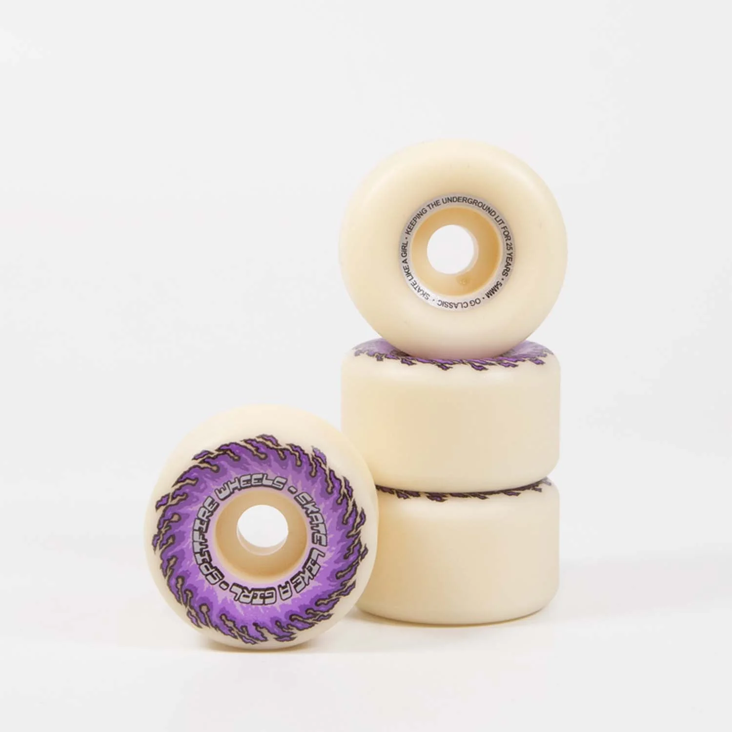 Spitfire - 54mm (99a) Skate Like A Girl Formula Four OG Classics Skateboard Wheels