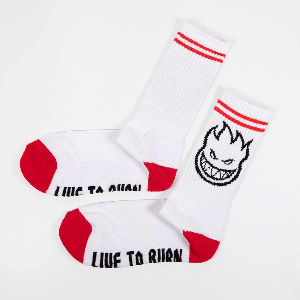 Spitfire - Bighead Socks - White/ Black / Red