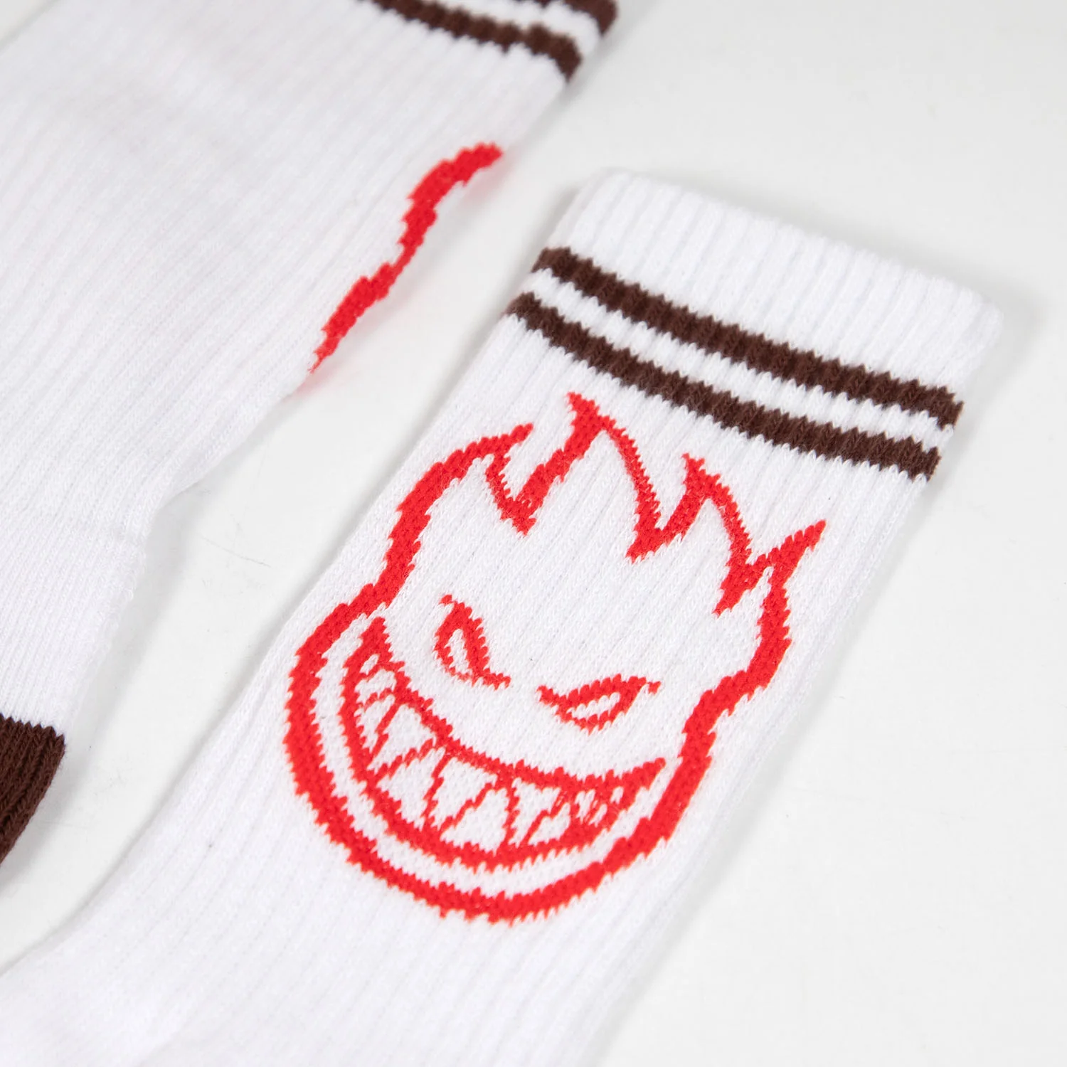 Spitfire - Bighead Socks - White / Burgundy / Red - Image 2