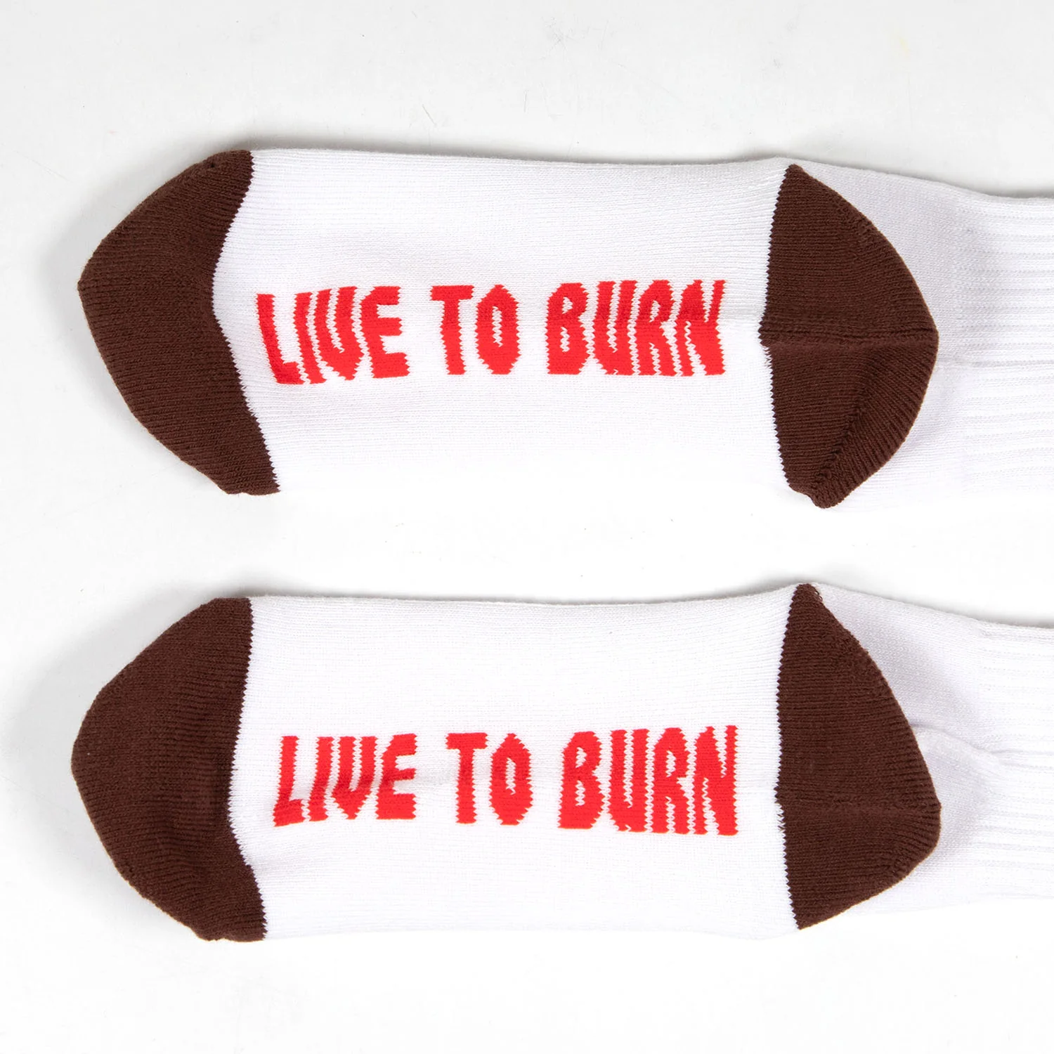 Spitfire - Bighead Socks - White / Burgundy / Red - Image 3