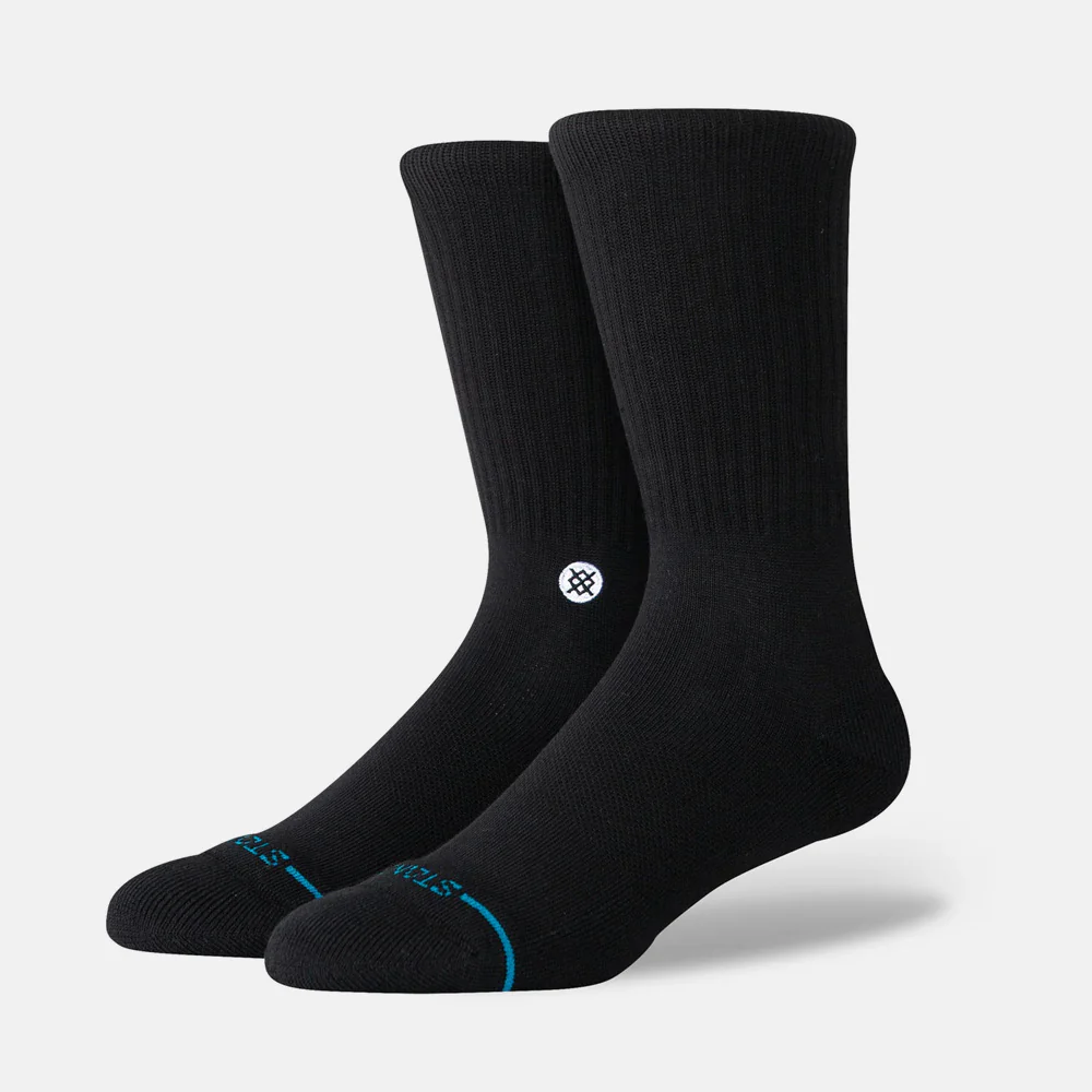Stance - Icon (3 pack) Crew Socks - Black - Image 2