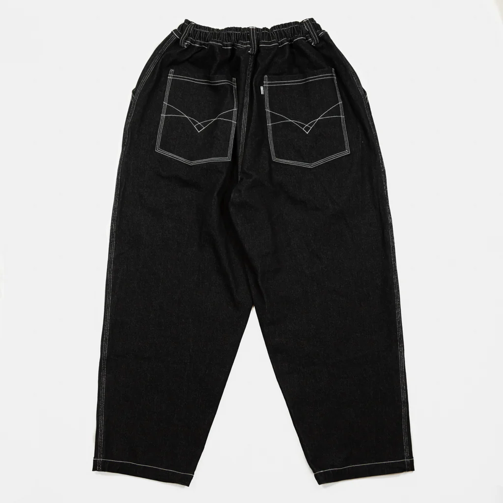 Televisi Star - Baggy OG Trousers - Black / White - Image 2
