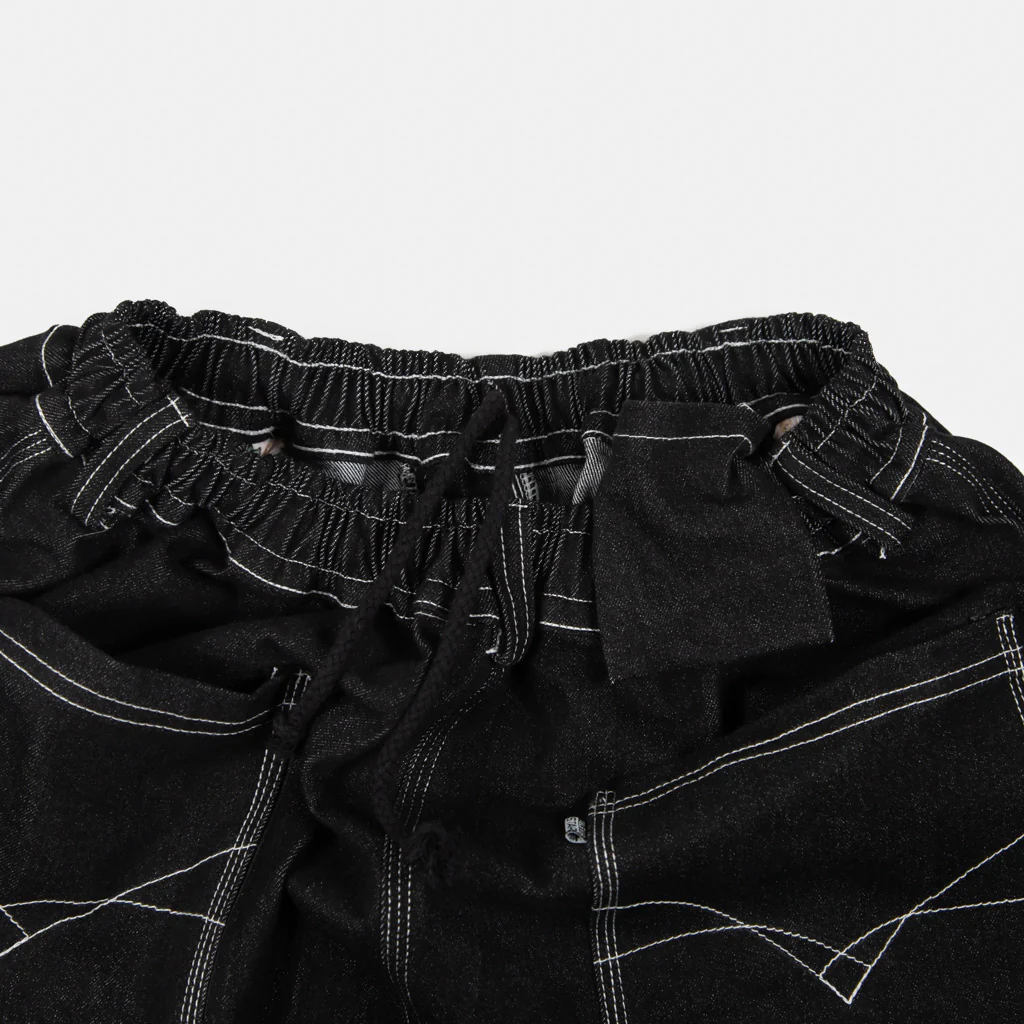 Televisi Star - Baggy OG Trousers - Black / White - Image 5