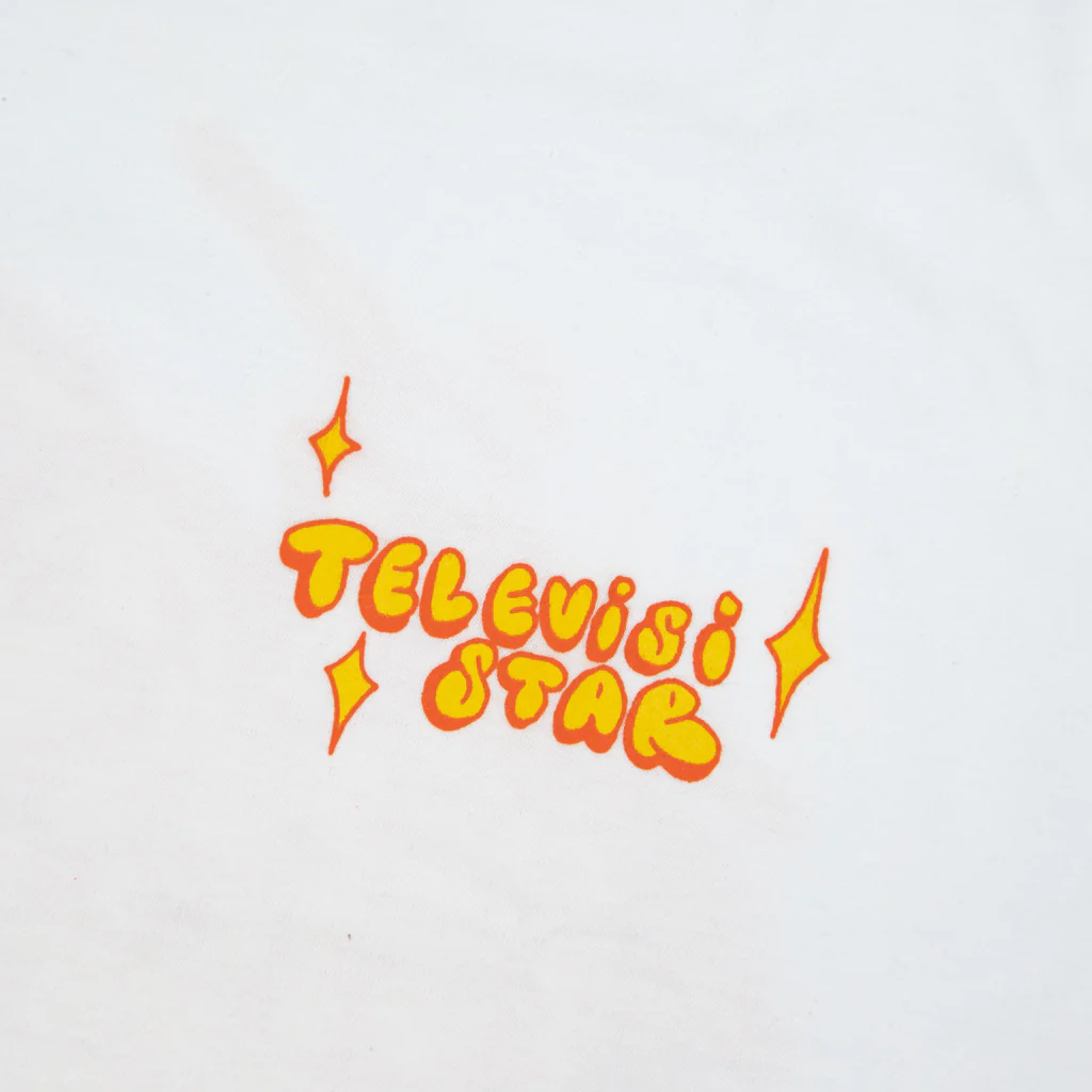 Televisi Star - Checker T-Shirt - White - Image 3