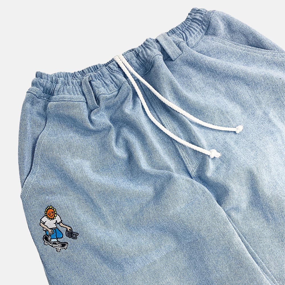 Televisi Star - Sunny Filmer Baggy OG Trousers - Light Blue / White - Image 2